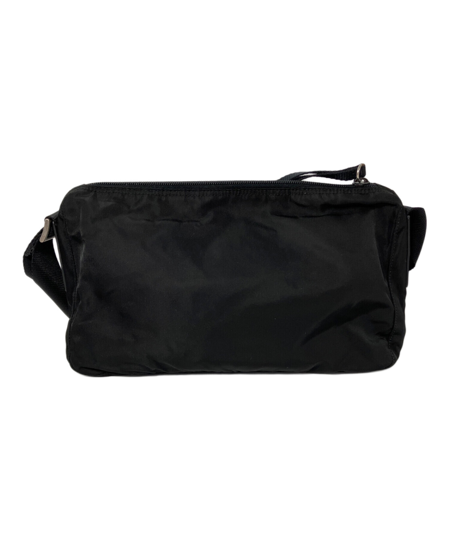 PRADA 黒 ナイロン ストラップ　新品未使用品 中古・古着通販】PRADA (プラダ) ナイロンショルダーバッグ ブラック