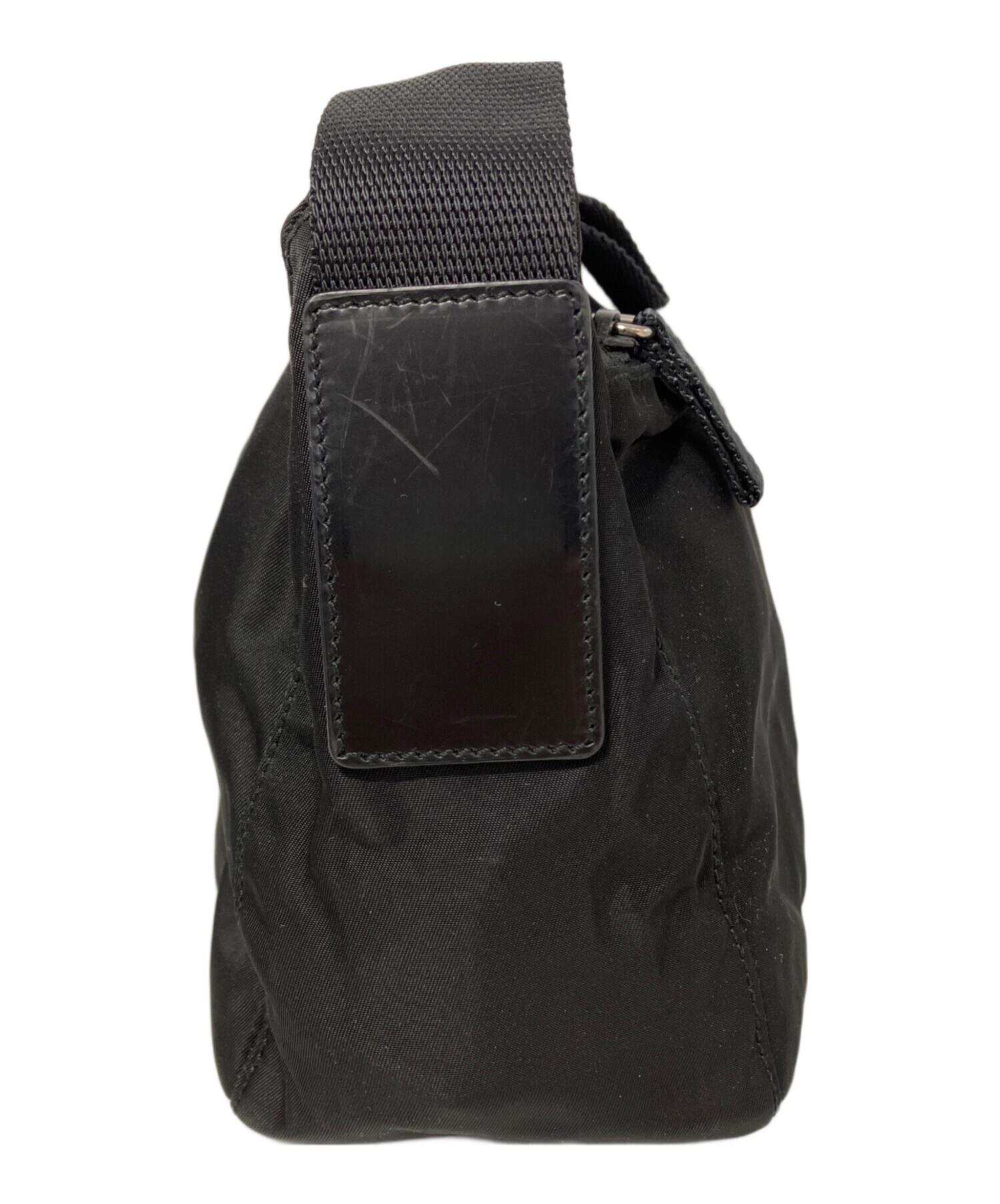 中古・古着通販】PRADA (プラダ) ナイロンショルダーバッグ ブラック