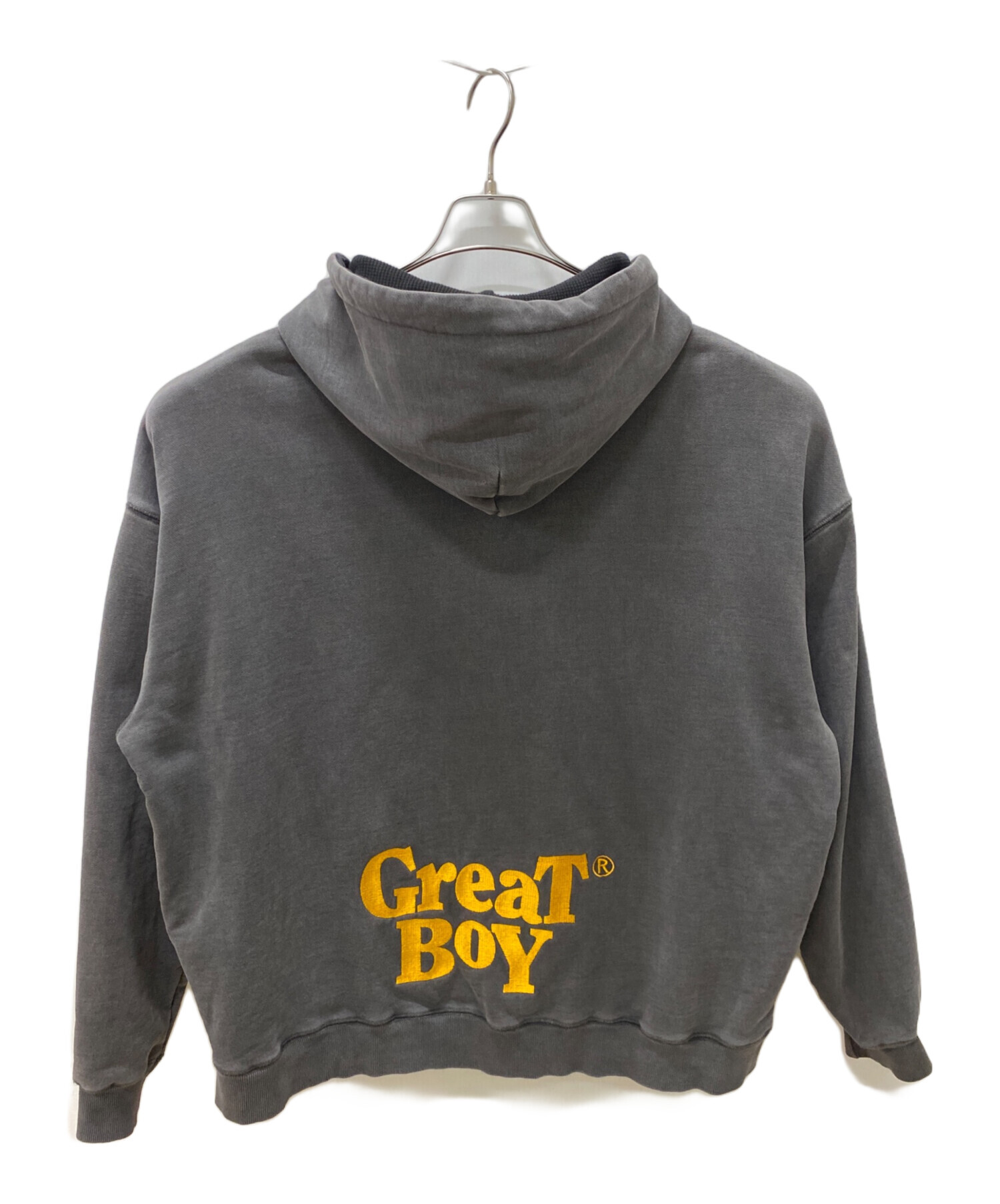 greatLAnd originalジップアップパーカー フーディー 中古・古着通販】Great Land (グレートランド) ジップパーカー グレー