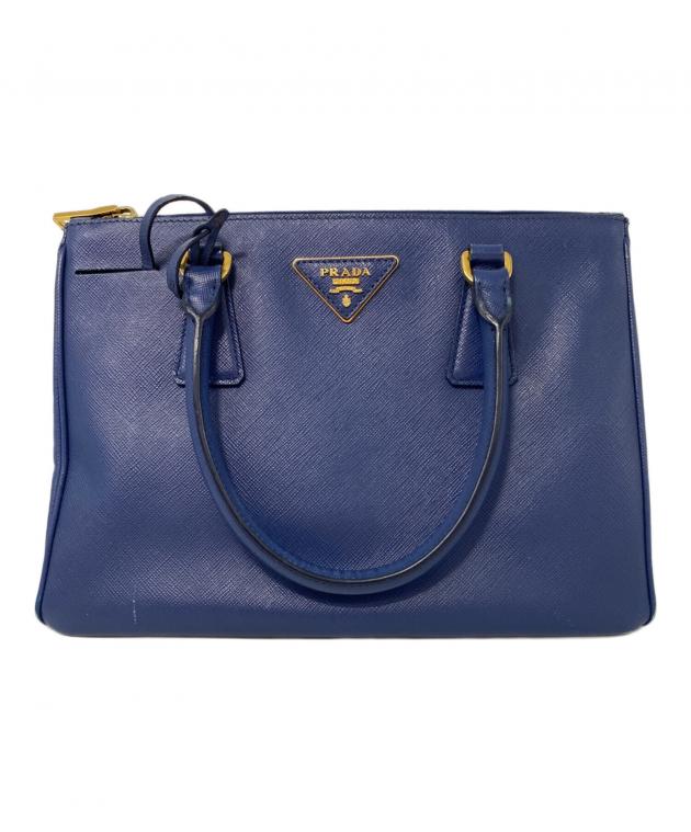 中古・古着通販】PRADA (プラダ) SAFFIANO LUX 2WAYバッグ ブルー