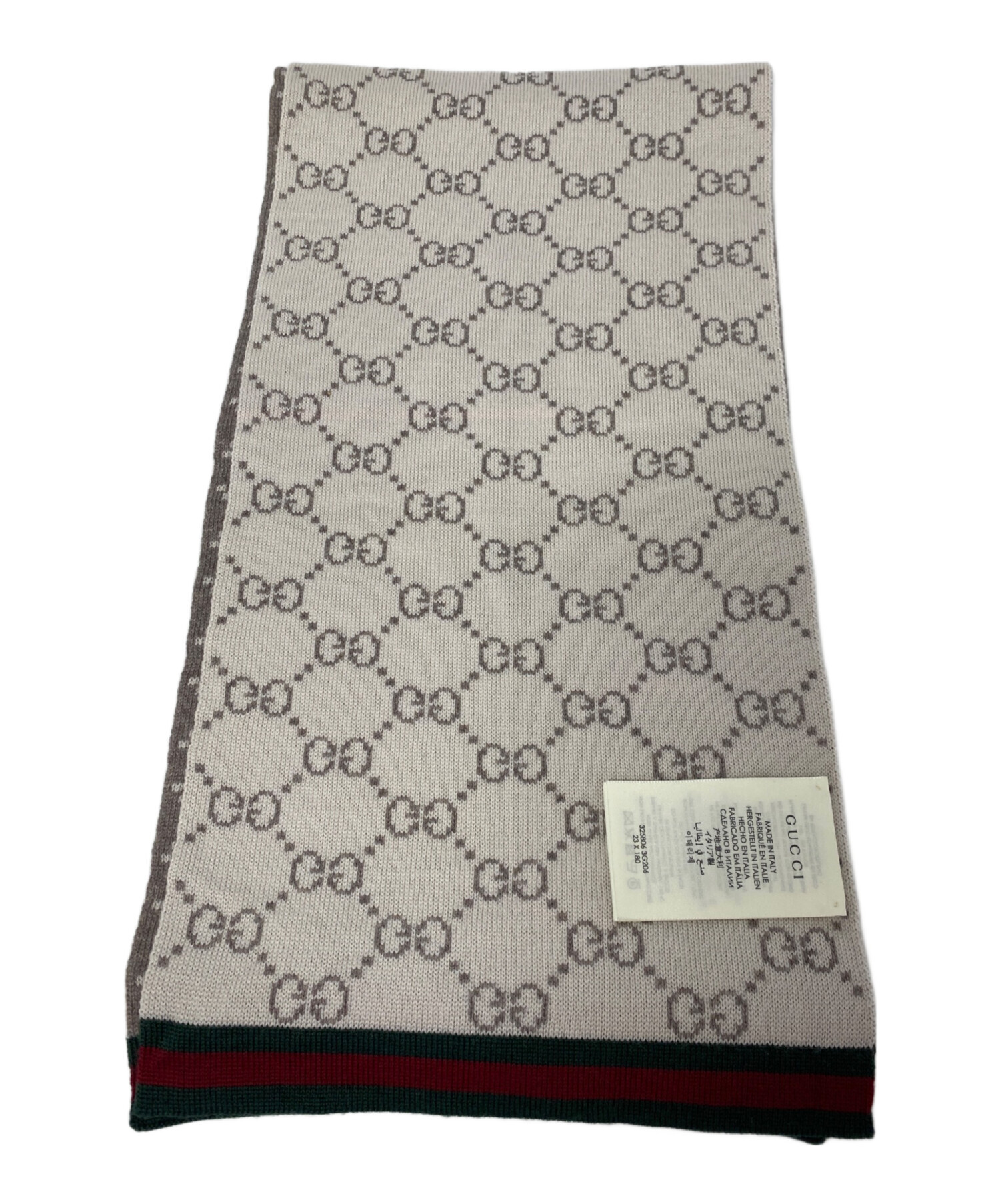 極美品　GGパターンウィンタースカーフ　Gucci グッチ 中古・古着通販】GUCCI (グッチ) GGパターンウィンタースカーフ