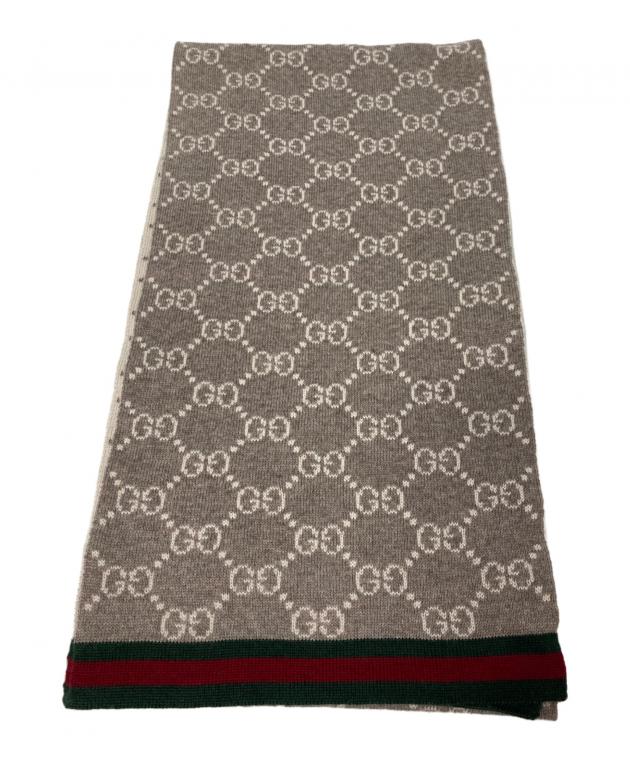 美品　GGパターンウィンタースカーフ　Gucci グッチ 中古・古着通販】GUCCI (グッチ) GGパターンウィンタースカーフ