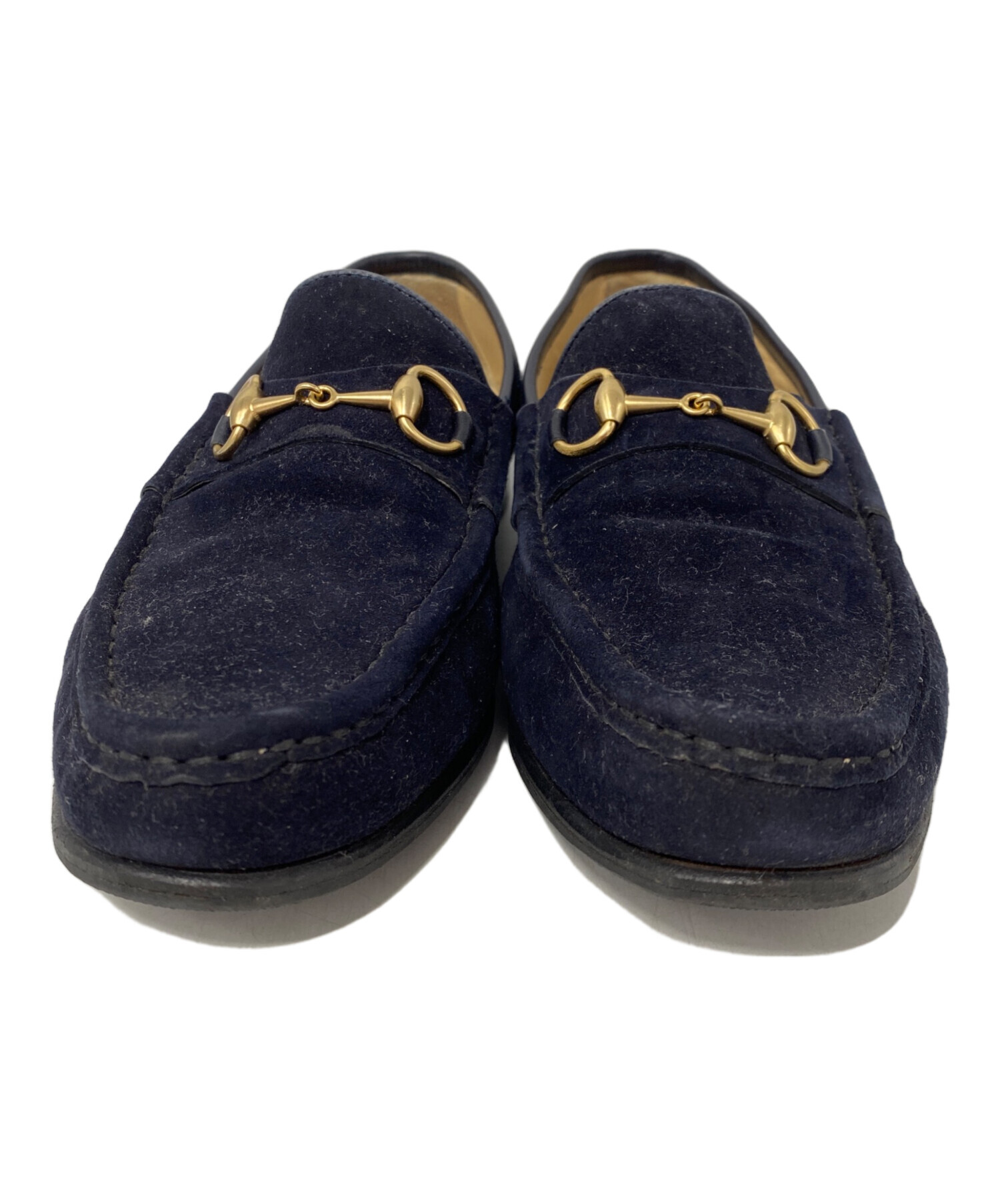 中古・古着通販】GUCCI (グッチ) コインローファー ネイビー サイズ