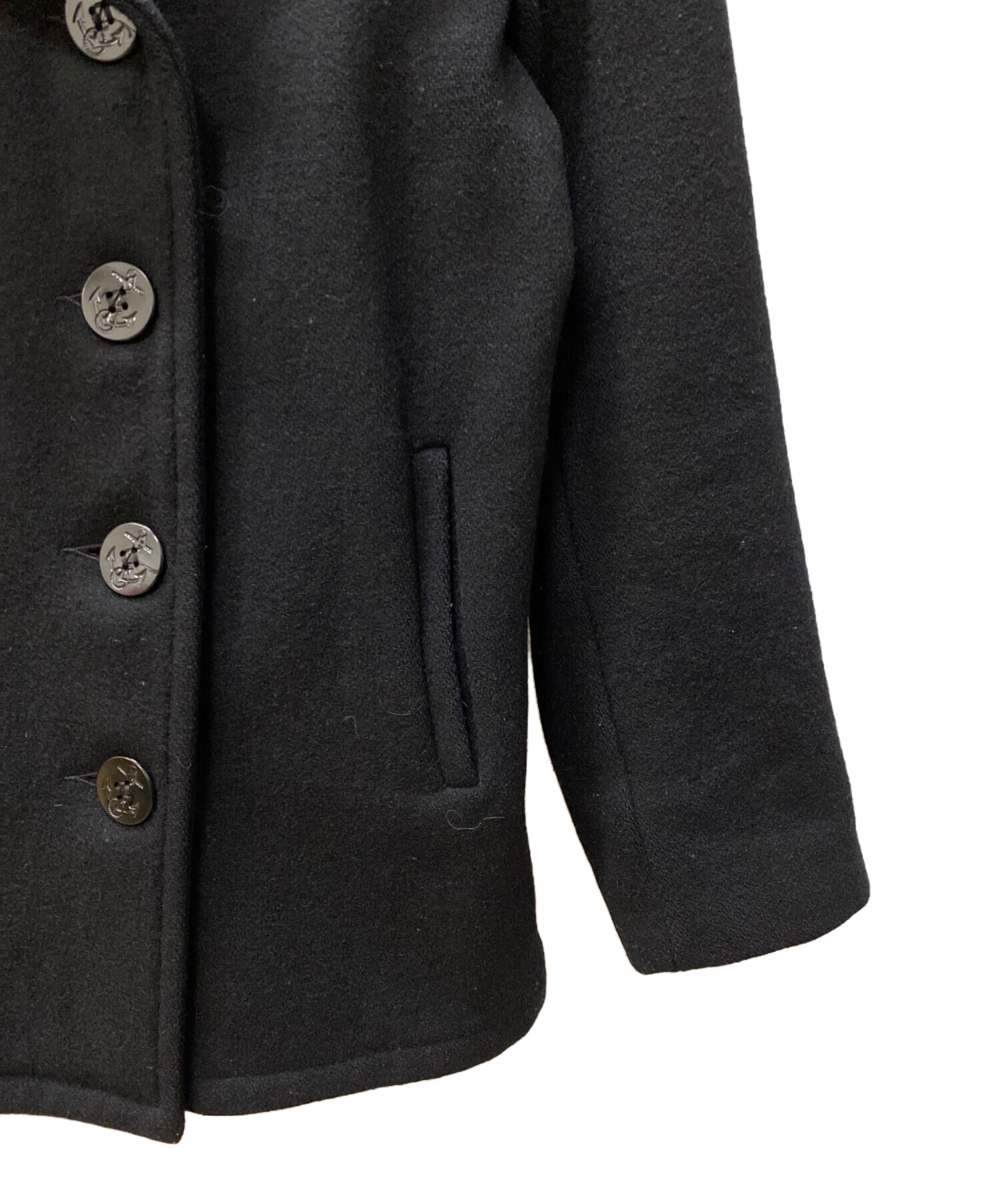 中古・古着通販】Schott (ショット) Pコート ブラック サイズ:38