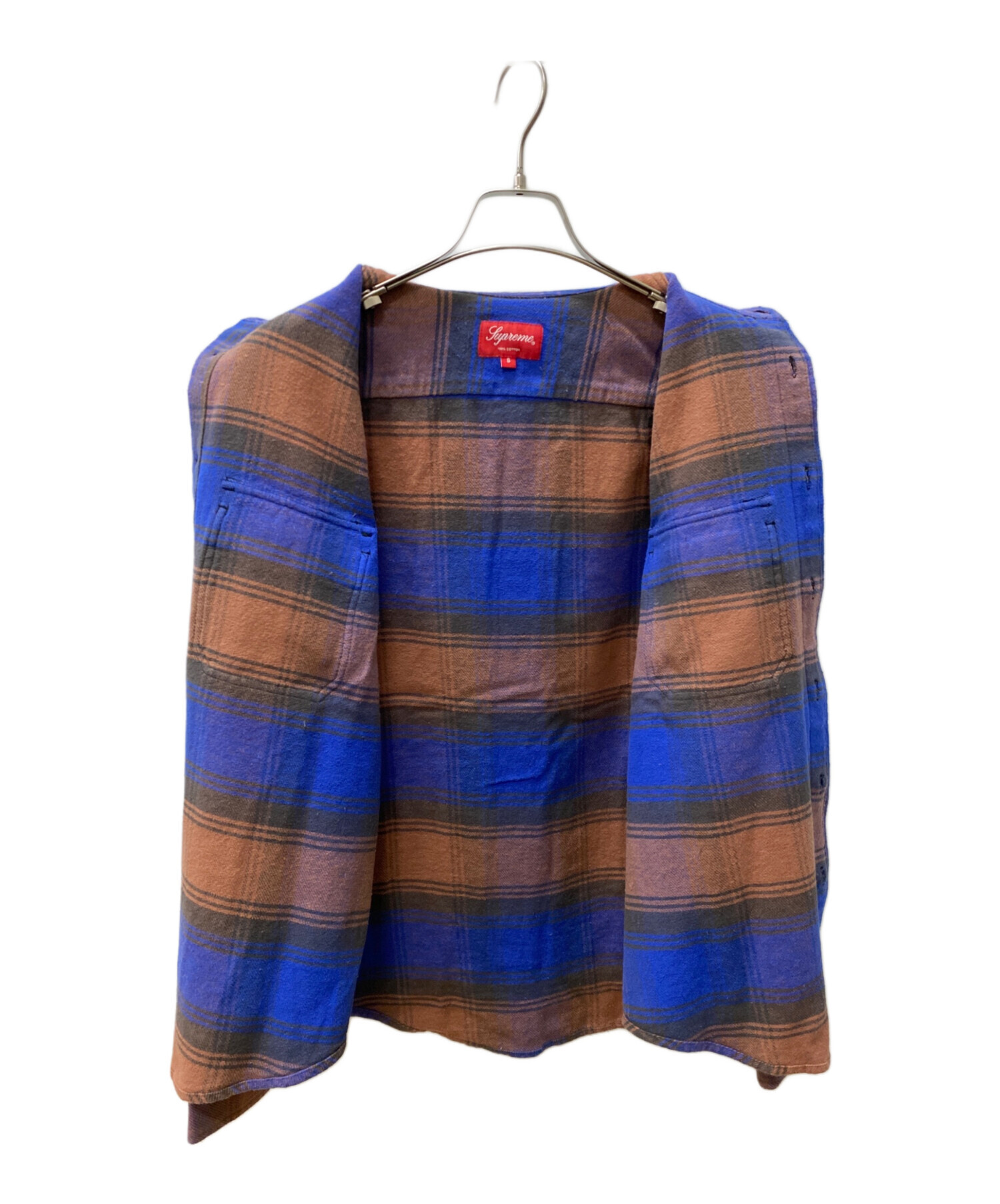 中古・古着通販】Supreme (シュプリーム) 長袖シャツ ネイビー
