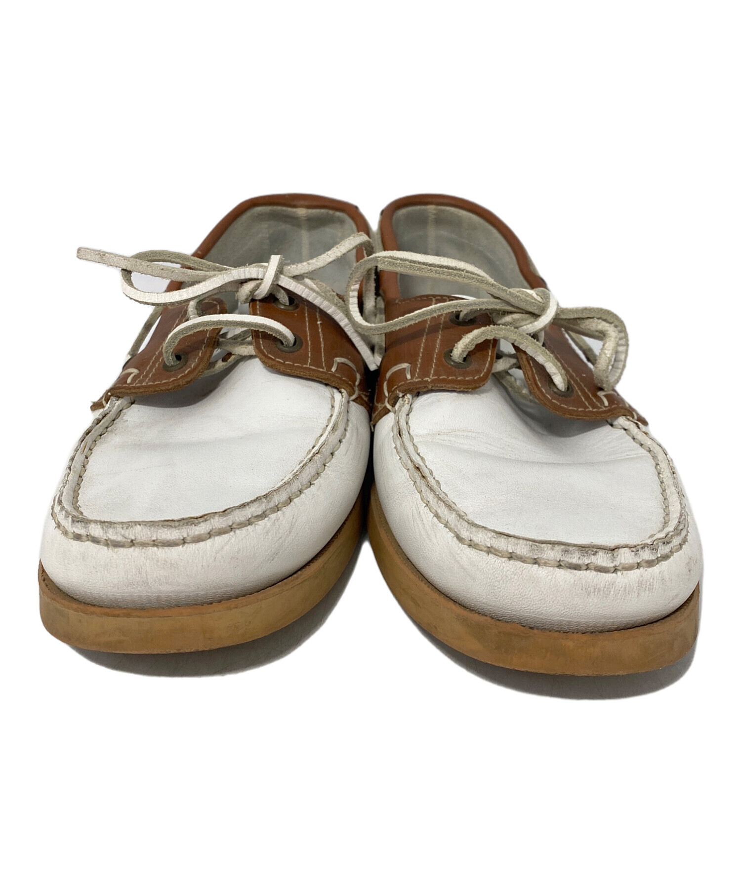 デッキ、トラックセット(バラ売り不可) 中古・古着通販】PARABOOT (パラブーツ) デッキシューズ ホワイト