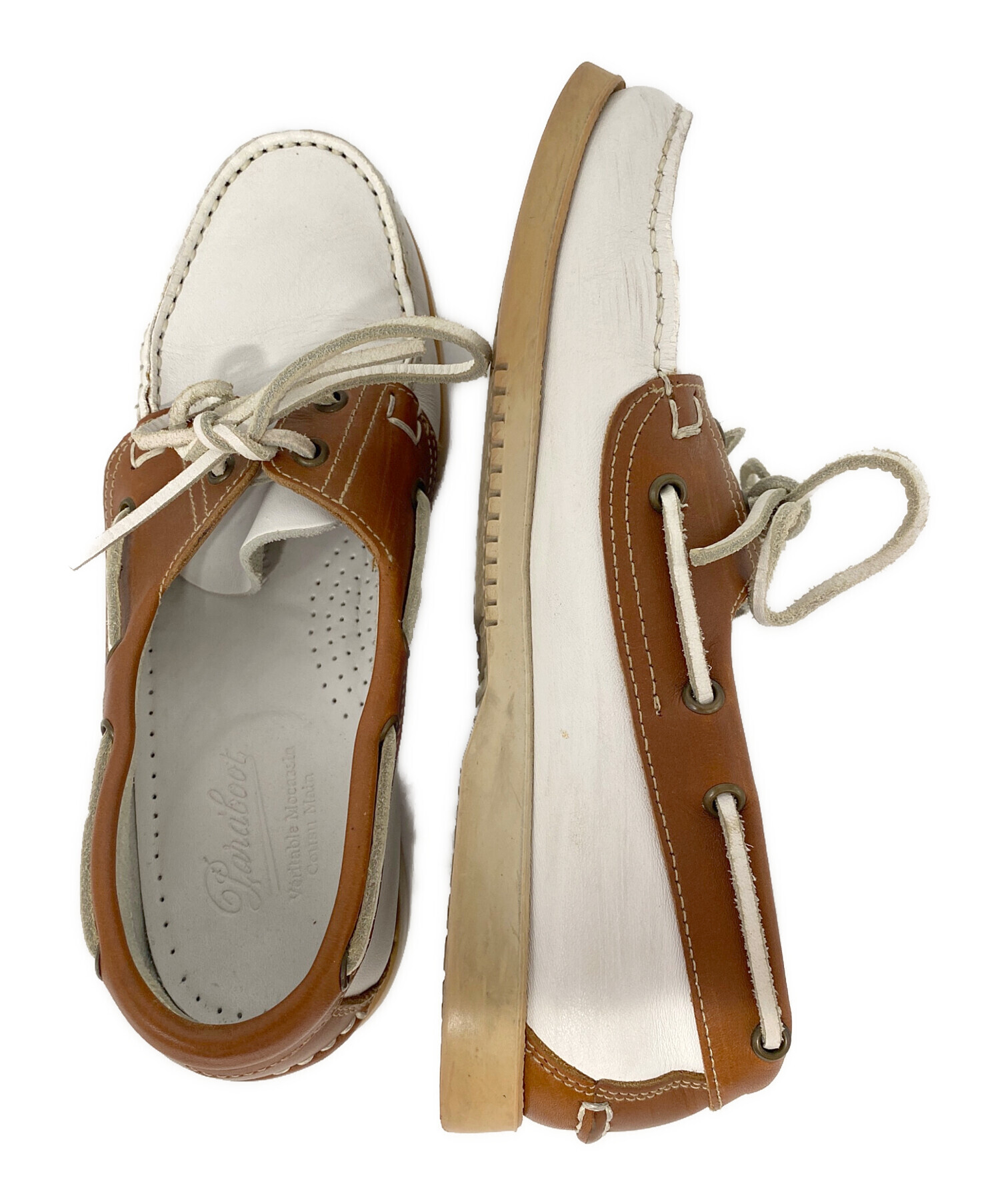 デッキ、トラックセット(バラ売り不可) 中古・古着通販】PARABOOT (パラブーツ) デッキシューズ ホワイト