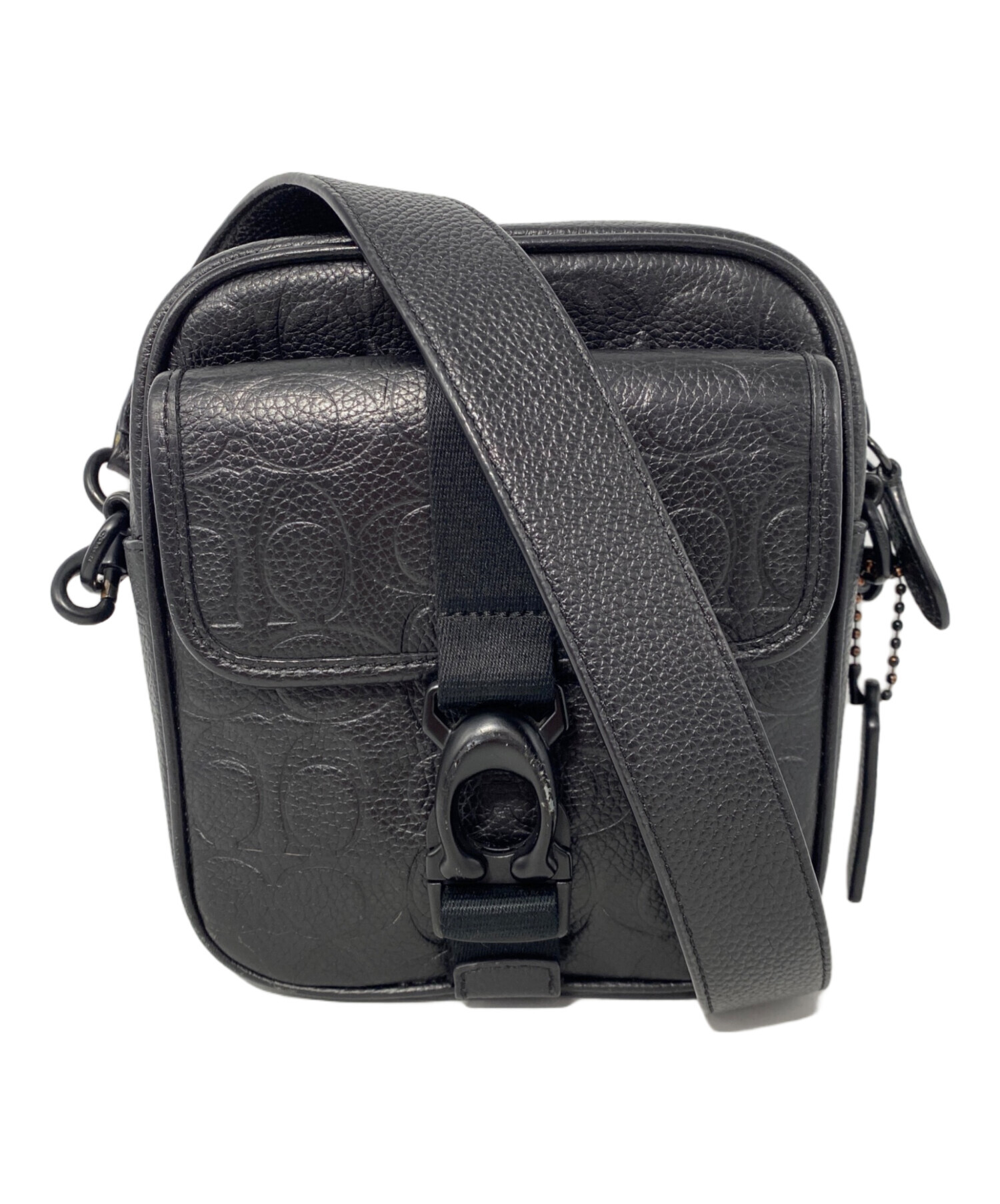 민*호様 COACH ショルダーバッグ ブラック 中古・古着通販】COACH (コーチ) ショルダーバッグ ブラック｜ブランド