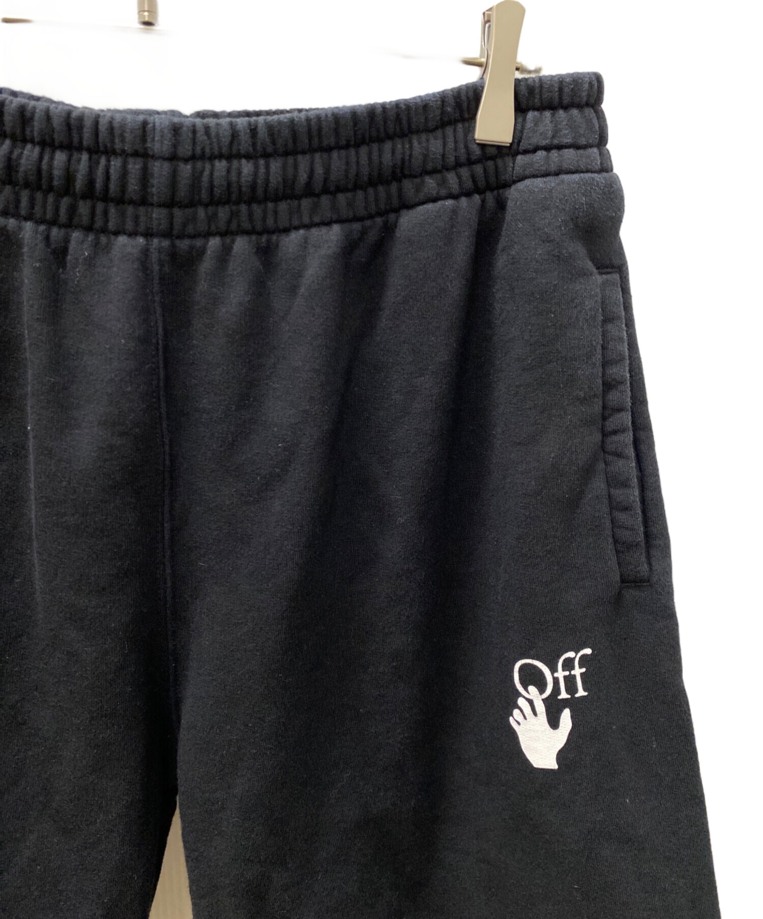 中古・古着通販】OFFWHITE (オフホワイト) ハーフパンツ ブラック