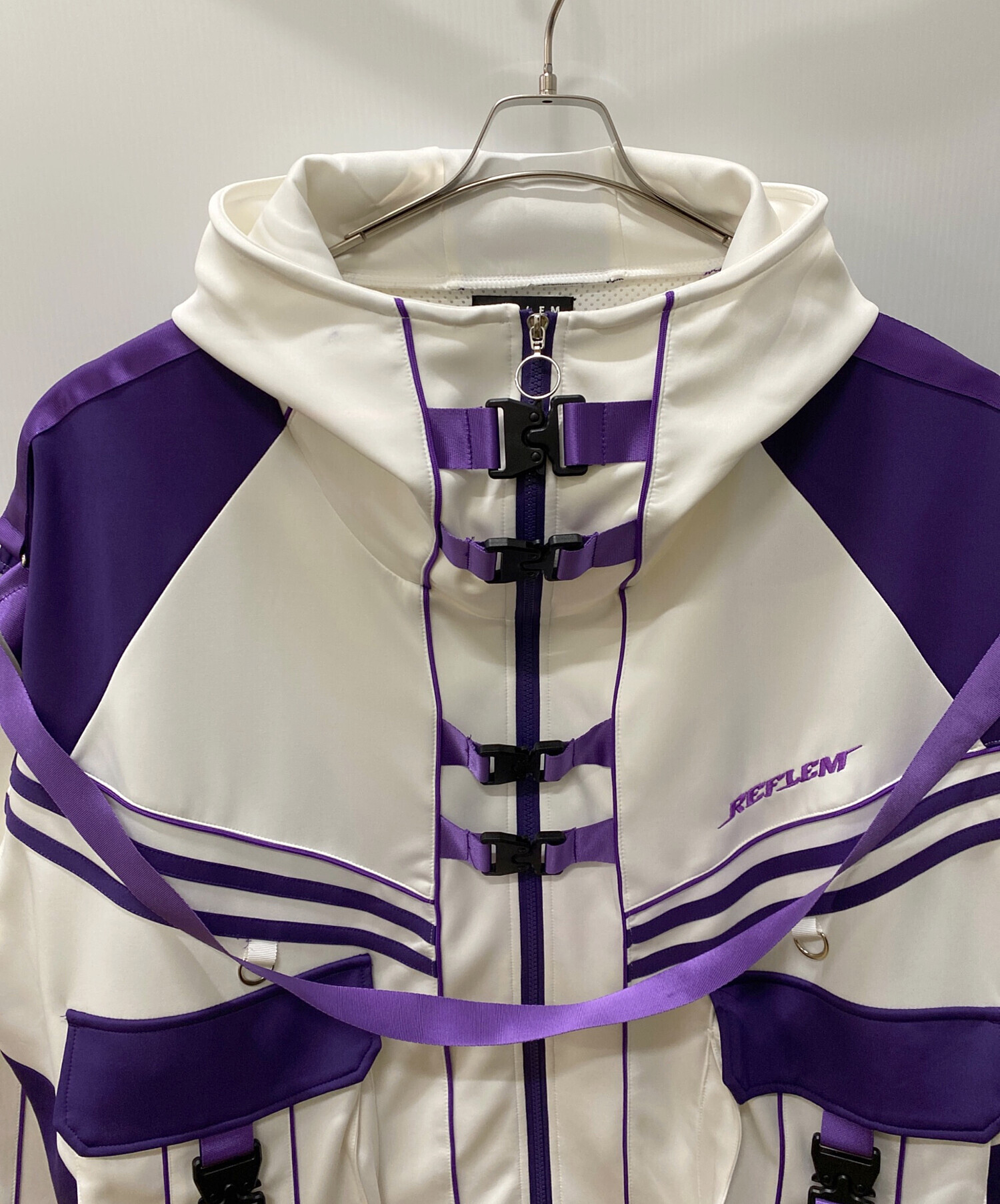 中古・古着通販】REFLEM (レフレム) サイバー切替ハイネックパーカー