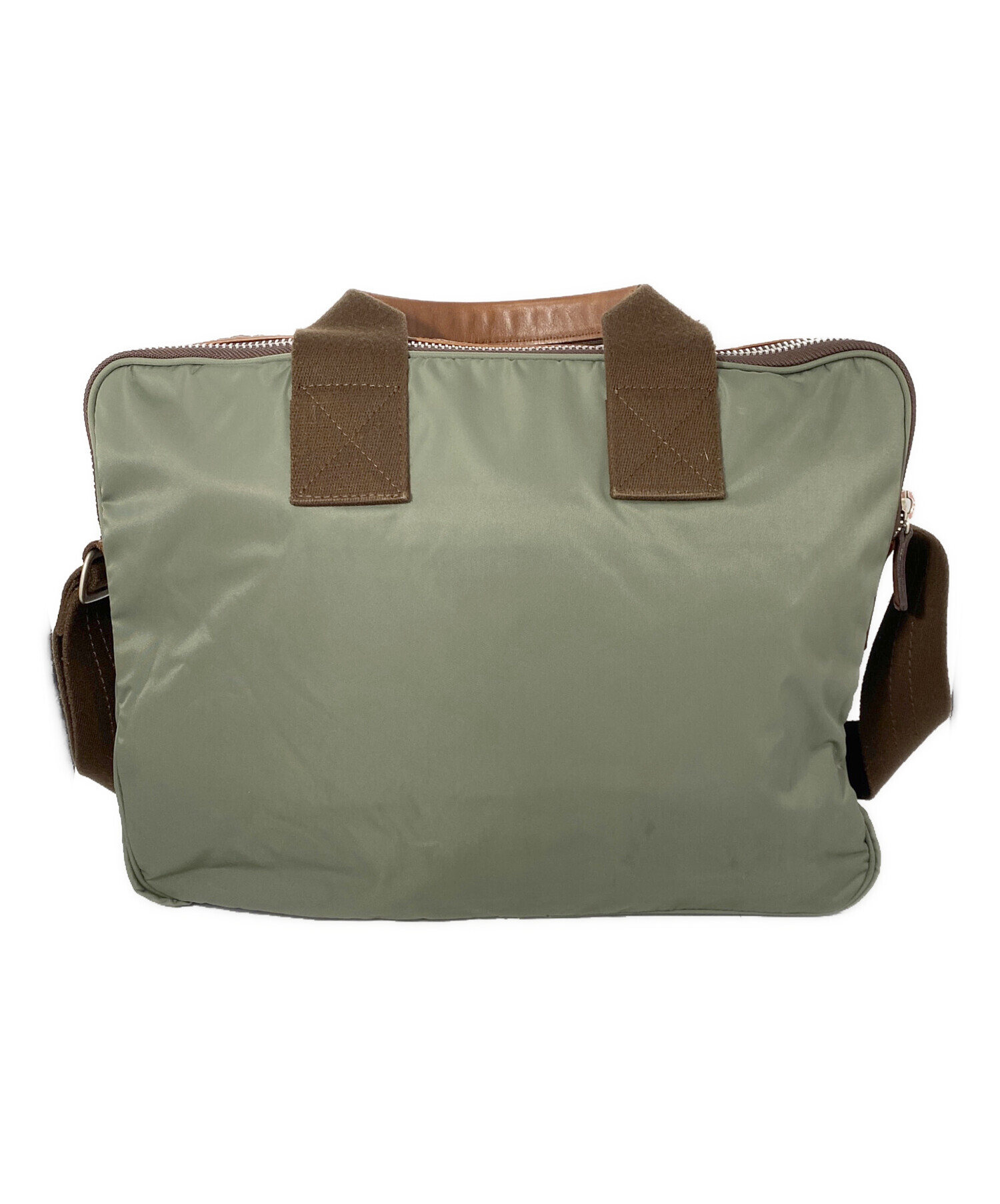 ポールスミス No.9 ビジネスバッグ グリーン 中古・古着通販】Paul Smith (ポールスミス) ブリーフケース グリーン