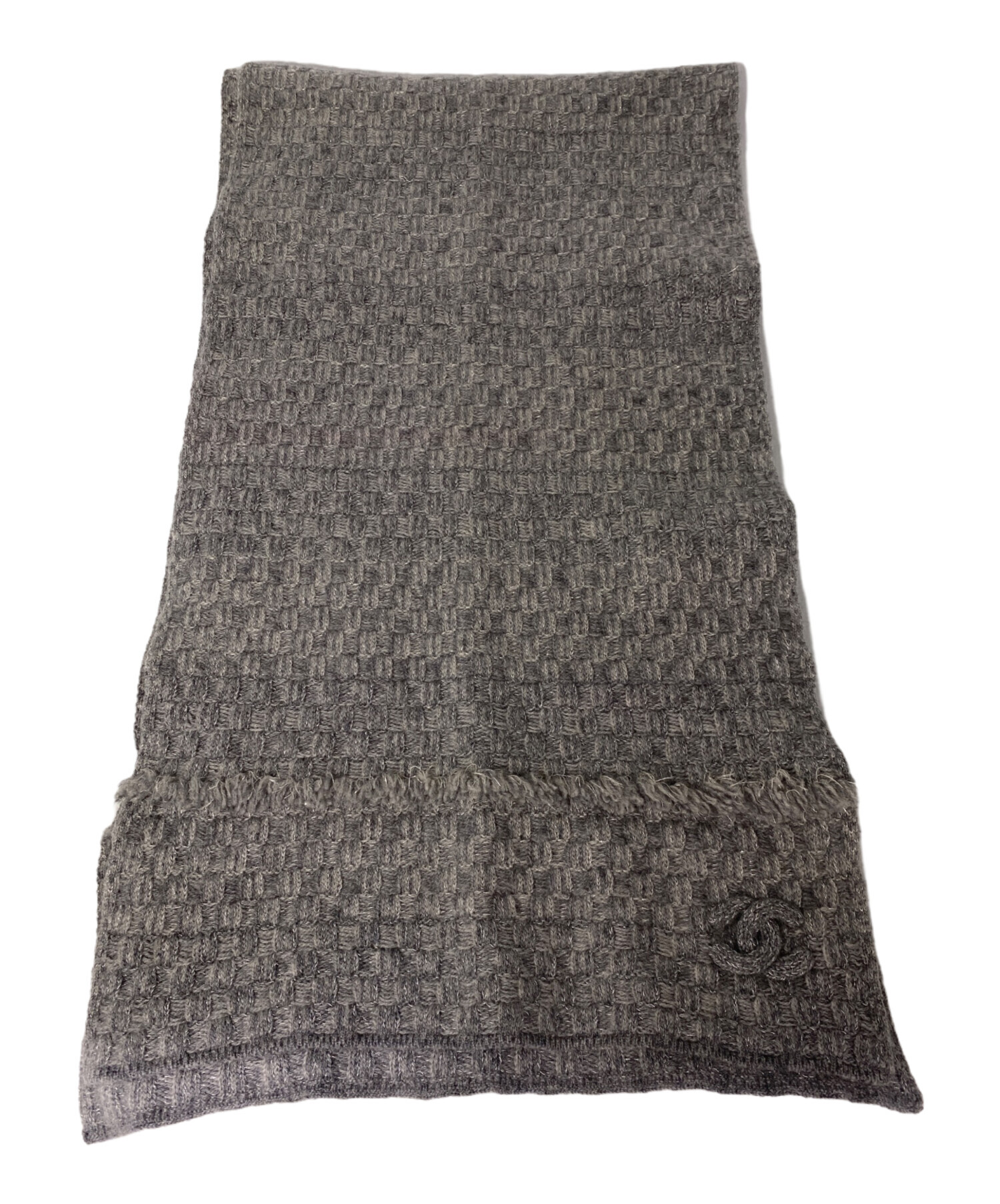 中古・古着通販】CHANEL (シャネル) カシミヤストール グレー