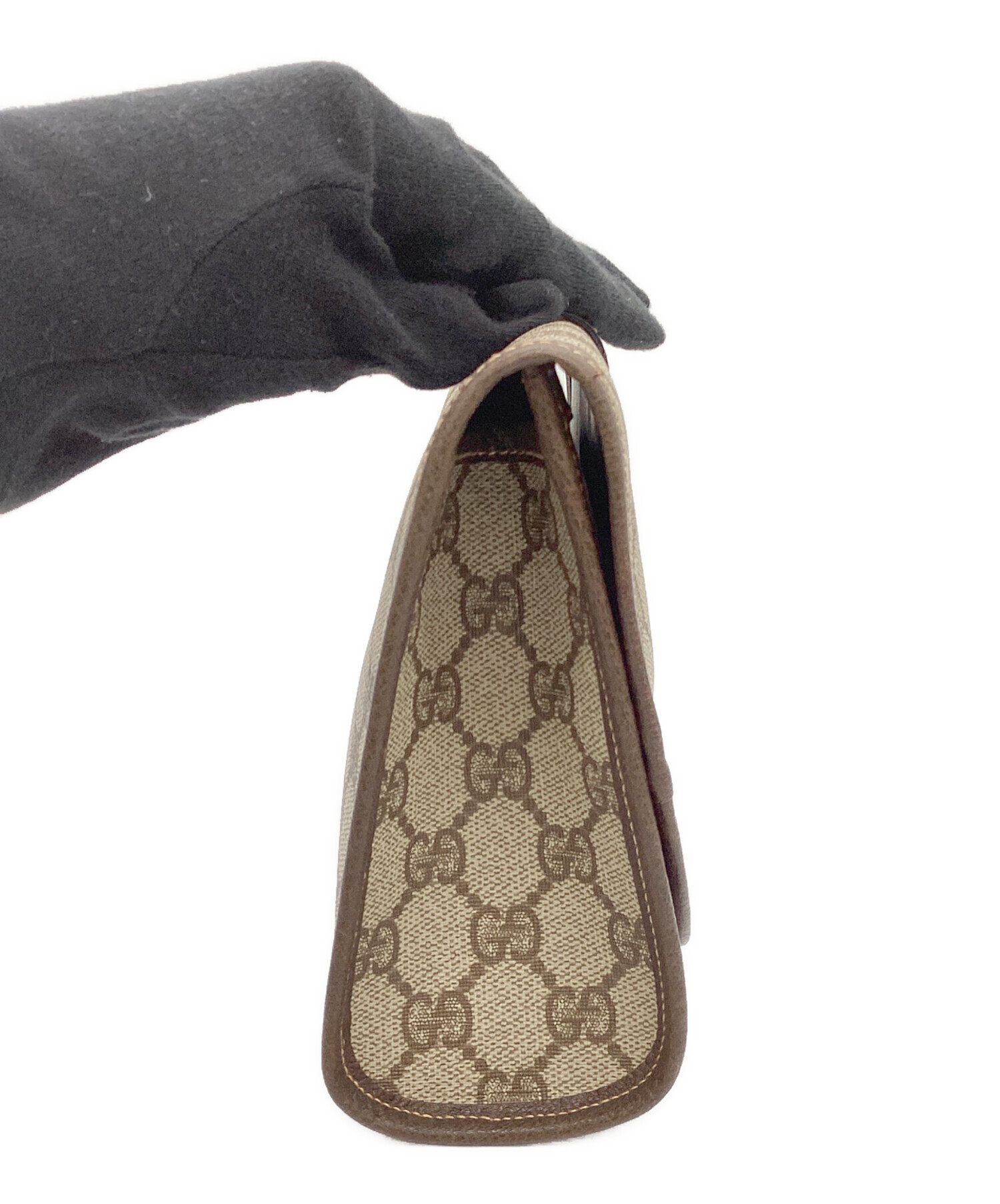 中古・古着通販】GUCCI (グッチ) セカンドバッグ ベージュ｜ブランド 