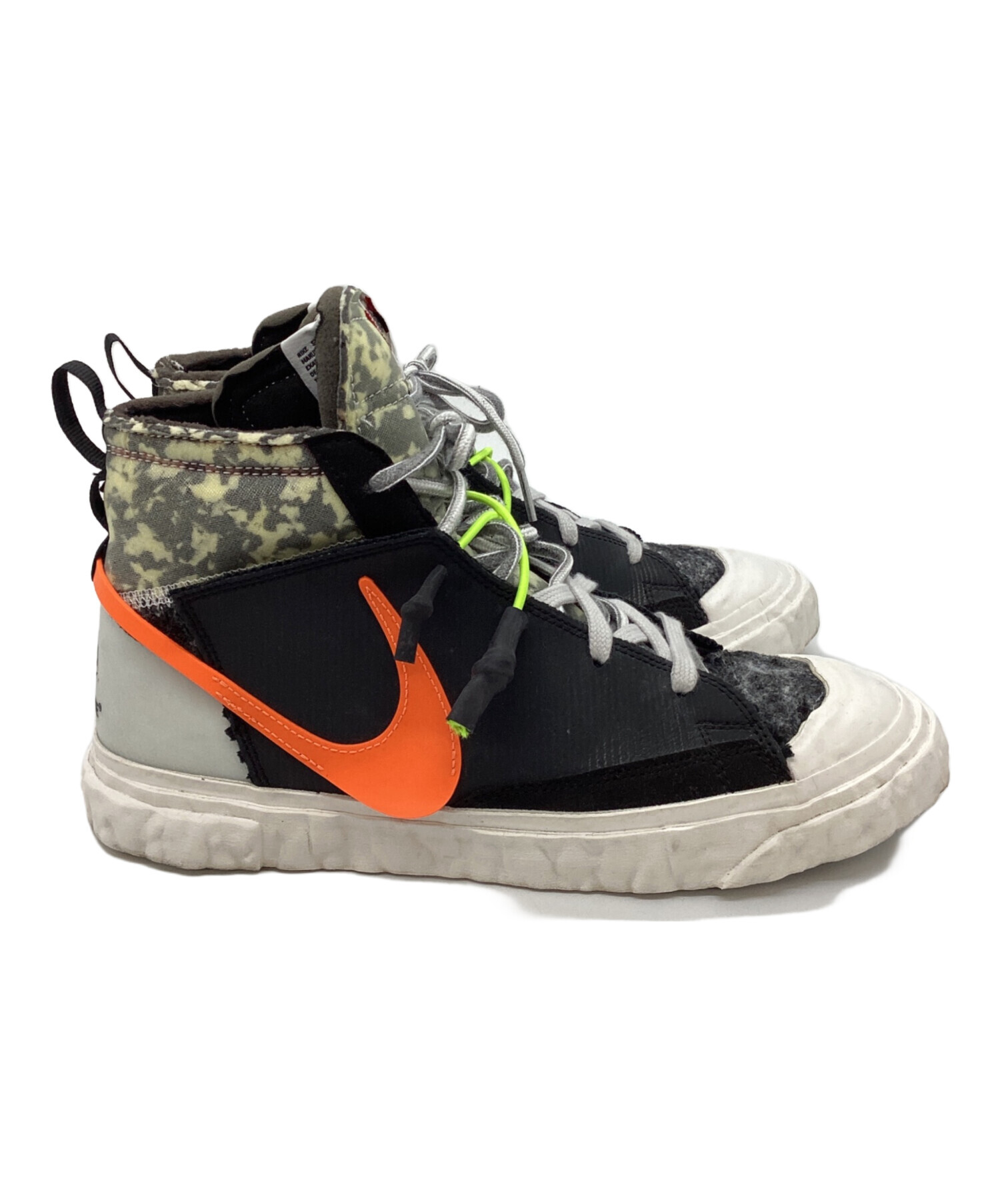 【中古】未使用品 ナイキ NIKE タグ付き スニーカー シューズ ハイカット ロゴ 26cm マルチカラー CZ0774-300 中古・古着通販】NIKE (ナイキ) スニーカー/READYMADE × Nike Blazer