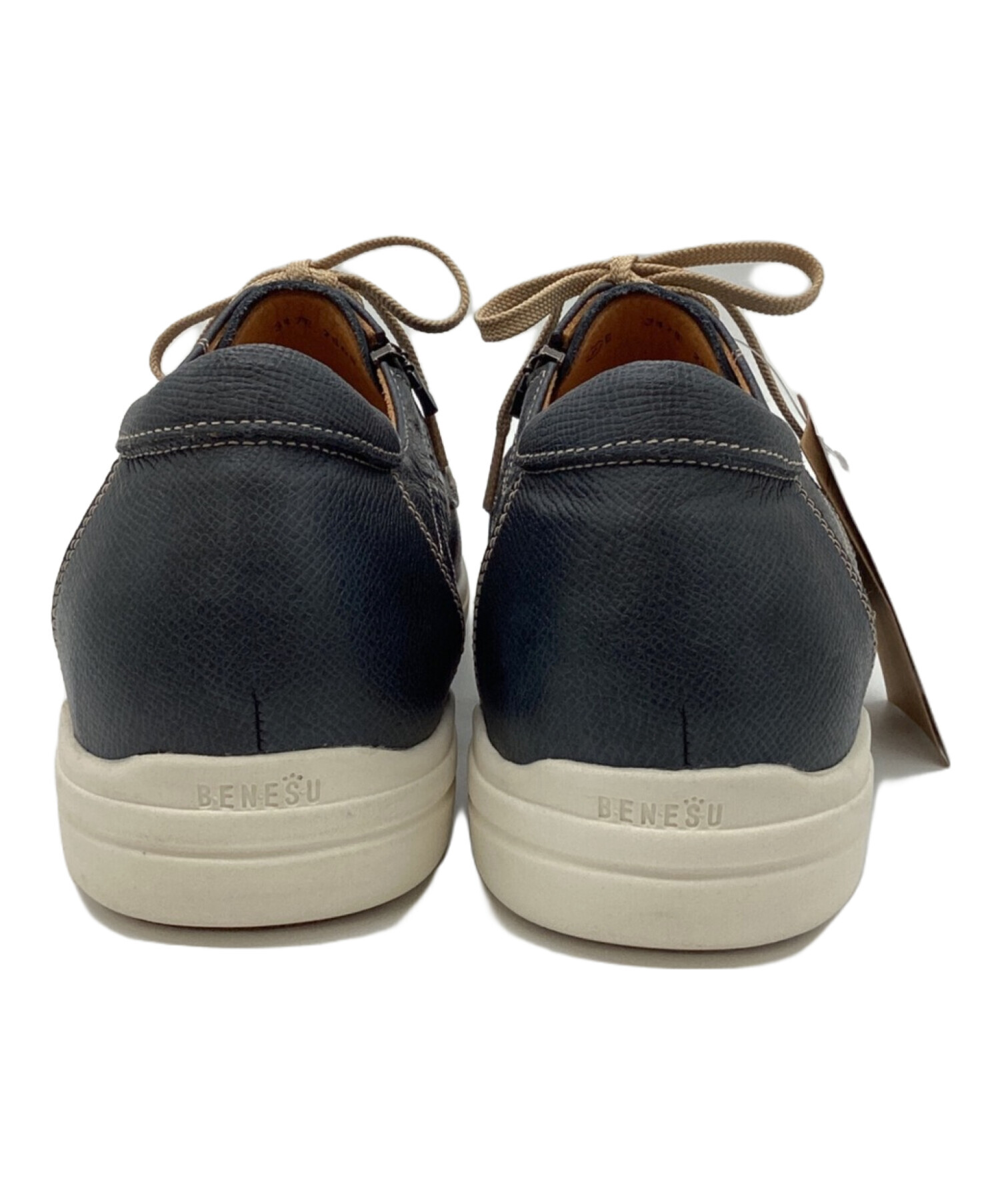 中古・古着通販】BENESU (ベネシュ) レザースニーカー ネイビー サイズ