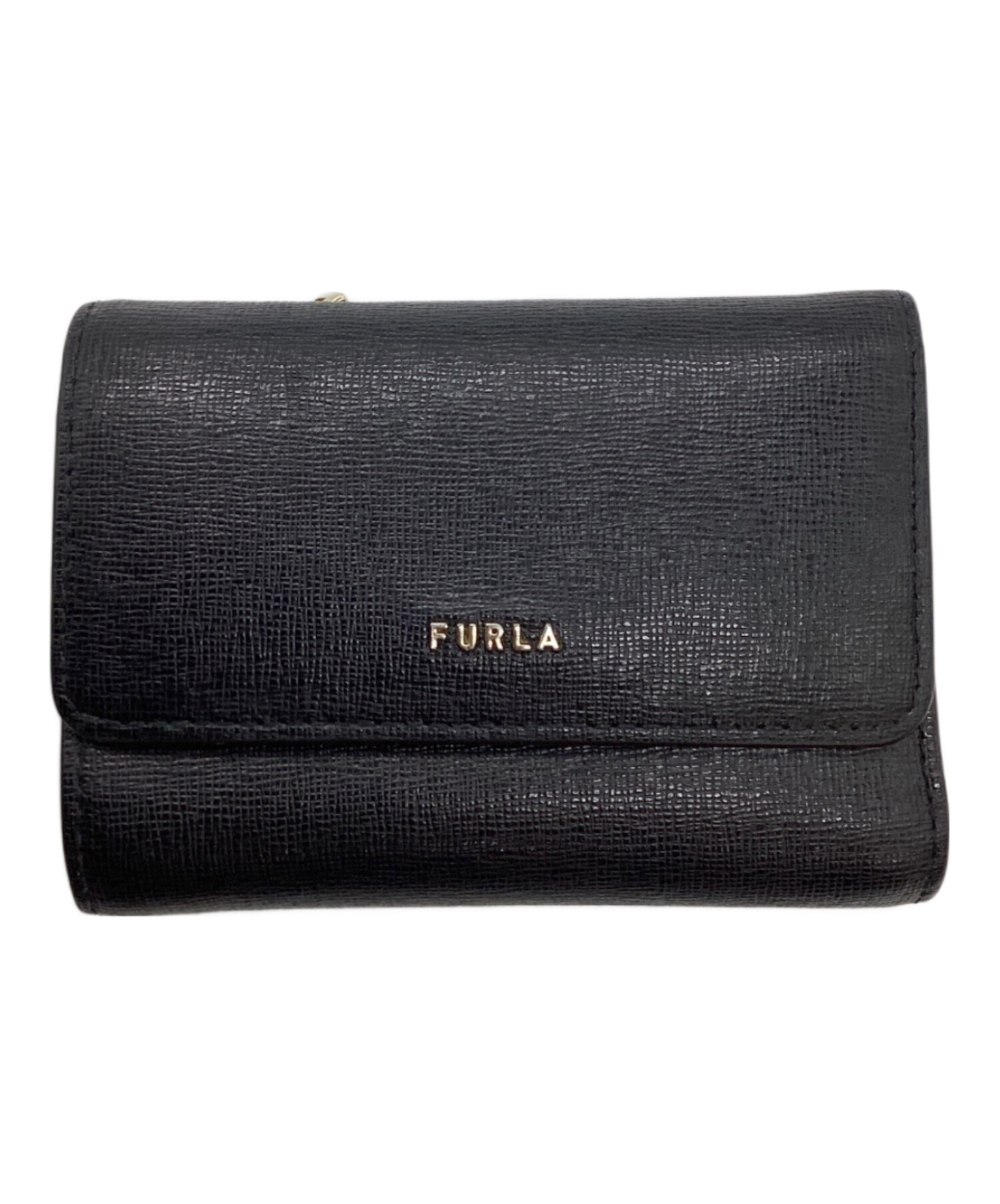 中古・古着通販】FURLA (フルラ) 3つ折り財布 ブラック｜ブランド 