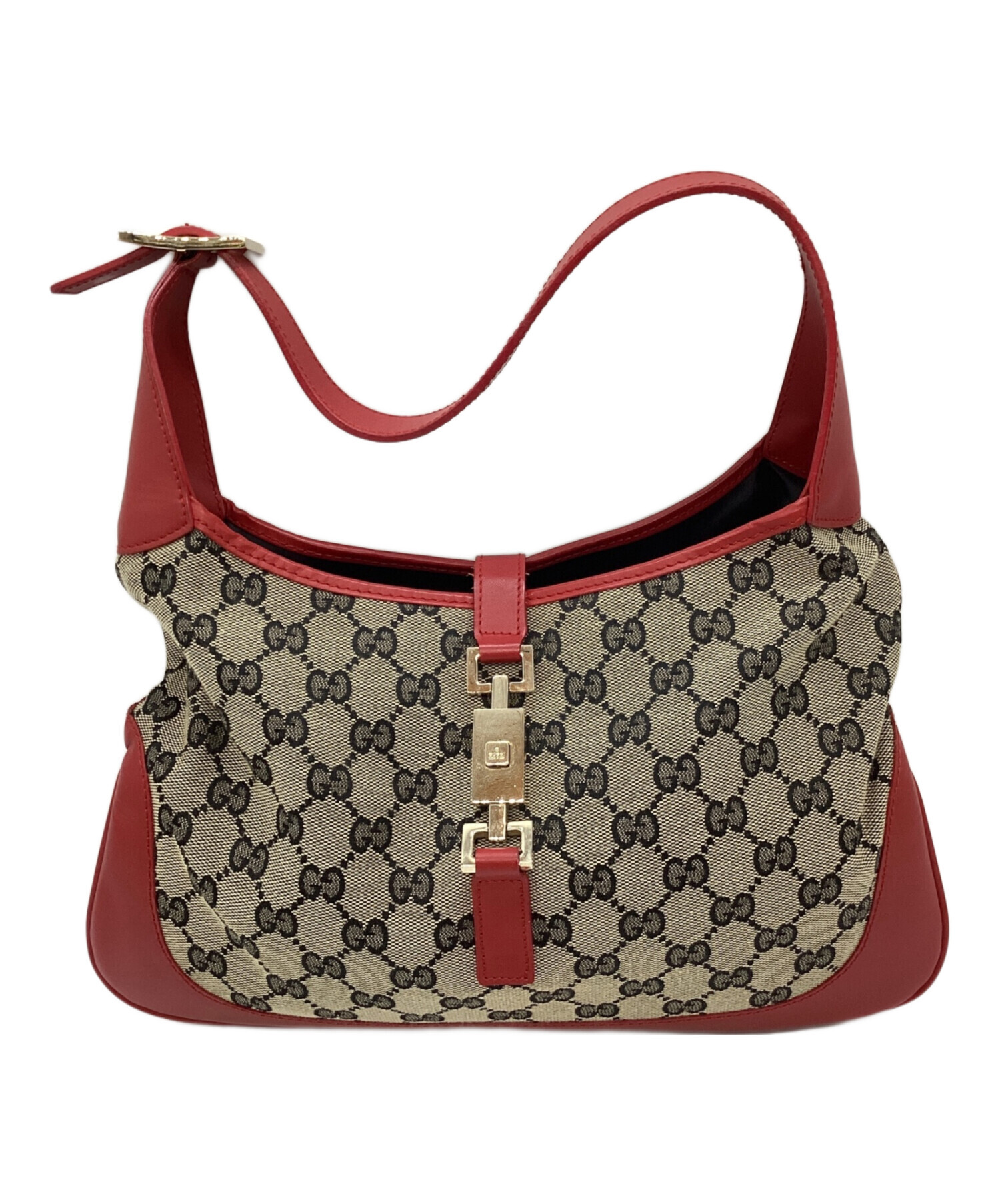 グッチ GUCCI ショルダーバッグ レッド ベージュ