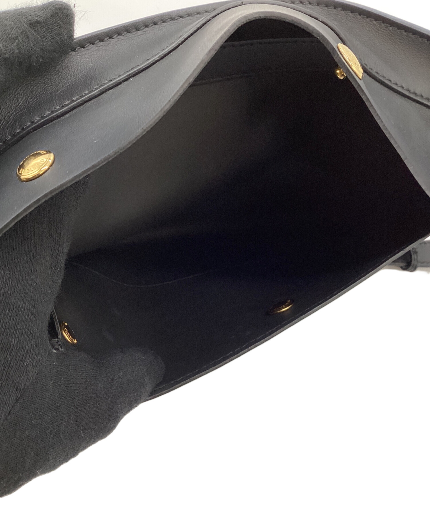 中古・古着通販】BURBERRY (バーバリー) ウエストポーチ ブラック