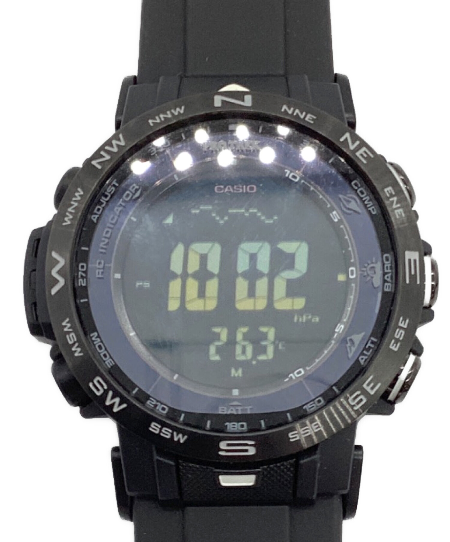 中古・古着通販】CASIO (カシオ) 腕時計/ラバーベルト ブラック 