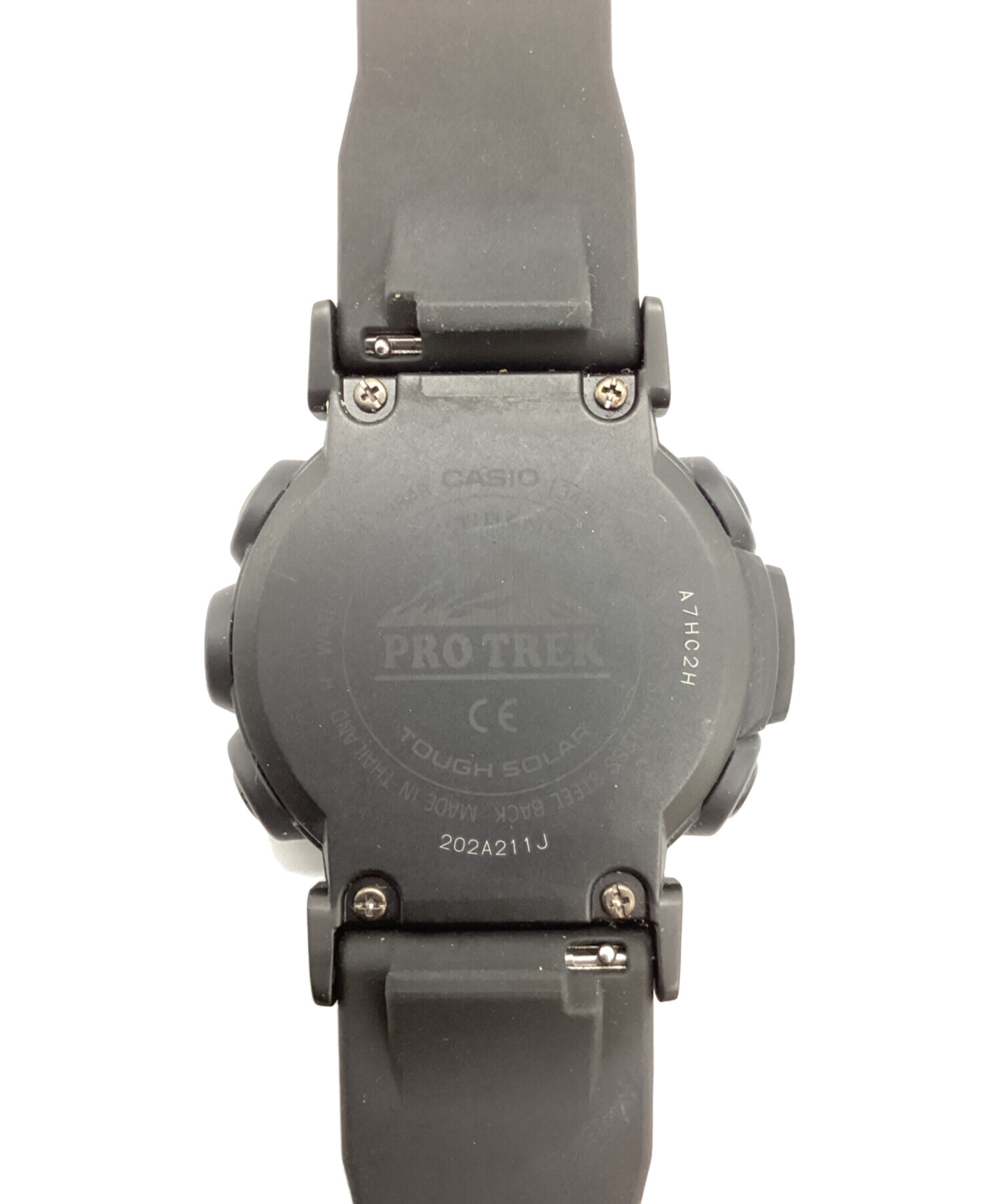 中古・古着通販】CASIO (カシオ) 腕時計/ラバーベルト ブラック 