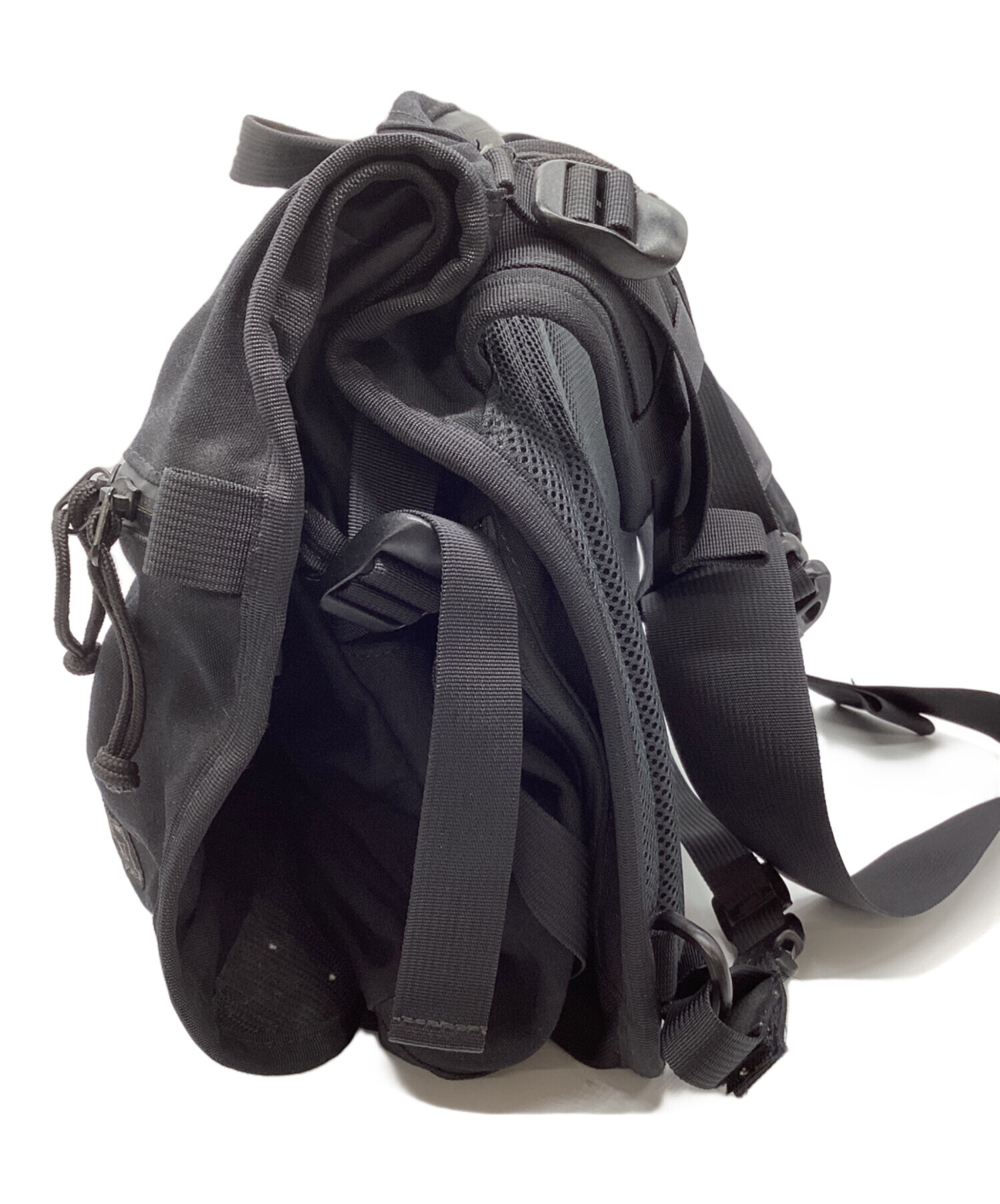 PORTER メッセンジャーバッグ ブラック 中古・古着通販】PORTER (ポーター) メッセンジャーバッグ ブラック