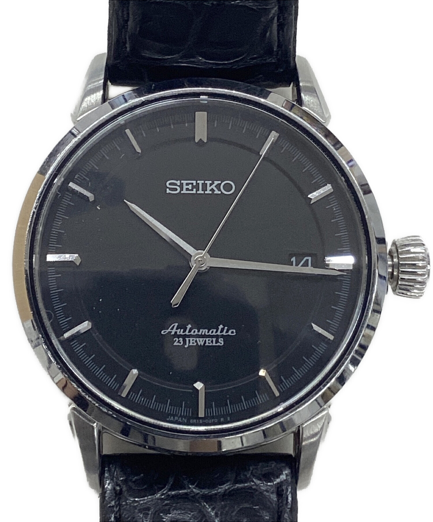 美品 動作品 SEIKO Automatic 23石 6R15-02R0 裏スケ 中古・古着通販】SEIKO (セイコー) 腕時計/自動巻き ブラック
