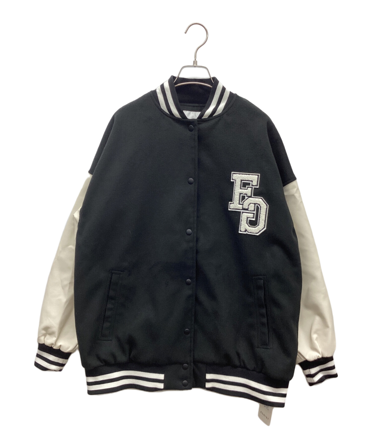 中古・古着通販】EGOIST (エゴイスト) EGワッペンスタジャン ブラック 