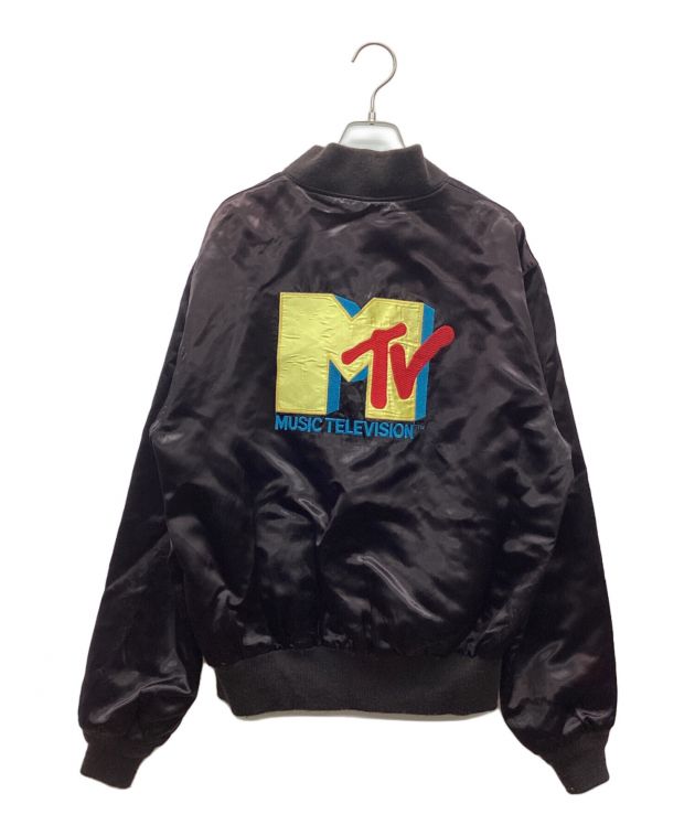 80s MTV スタジャン USA EMPIRE スタジャン MTV ビンテージ 80s USA製 EMPIRE スタジャンMTV レーヨン