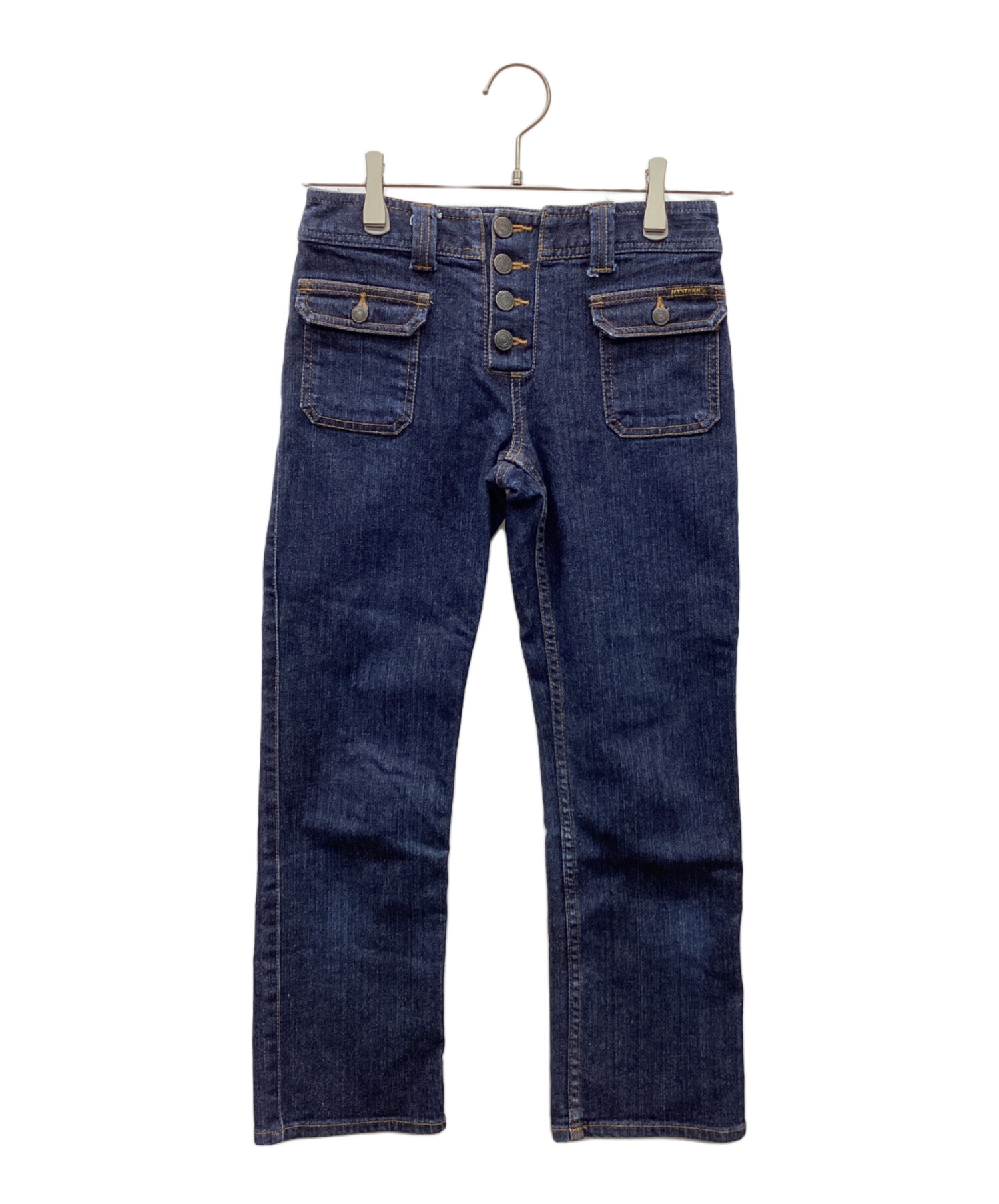 HYSTERIC GLAMOUR クロップドデニム ダメージ 中古・古着通販】Hysteric Glamour (ヒステリックグラマー) クロップド