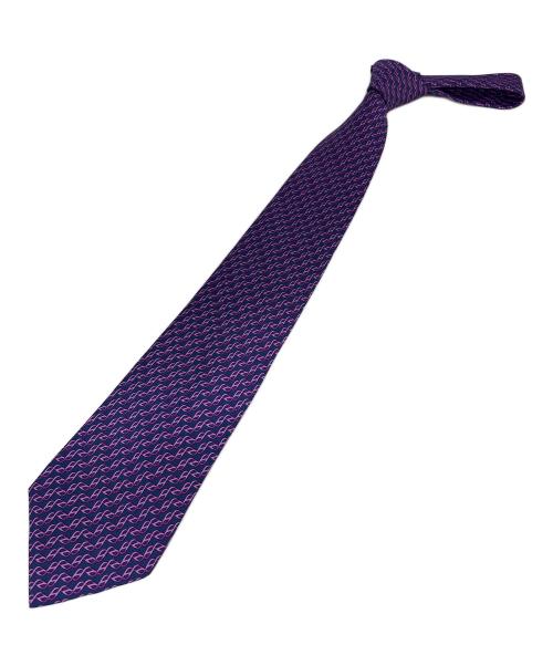 HERMES パープル ネクタイ 中古・古着通販】HERMES (エルメス) ネクタイ パープル サイズ:free