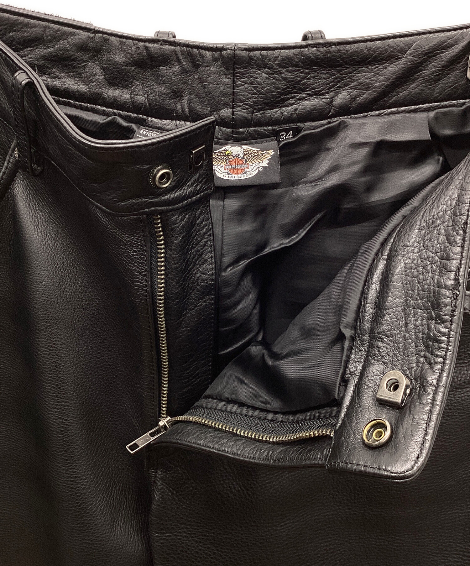 HARLEY-DAVIDSON レザーパンツ34