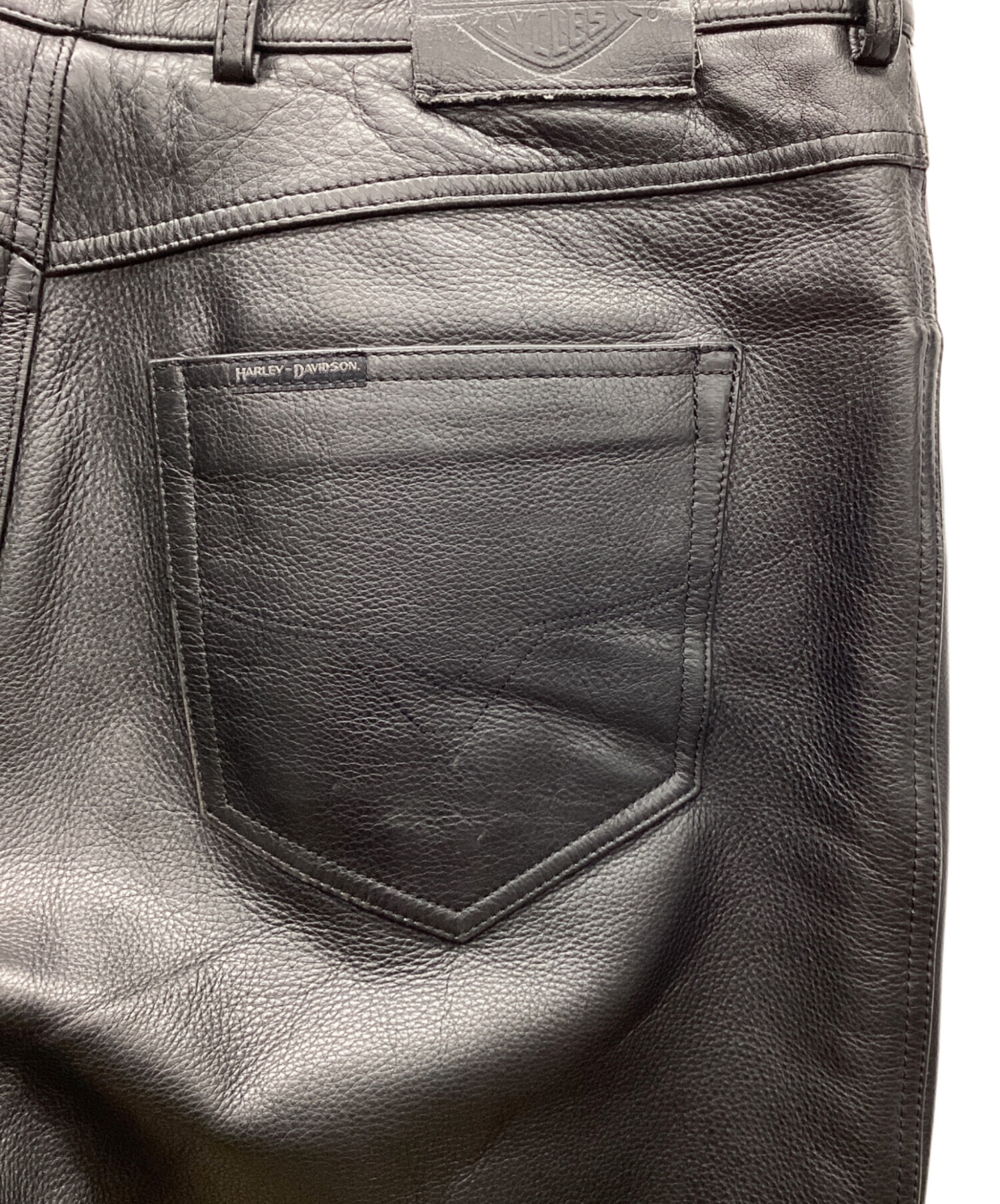 9/14迄出品Harley-Davidson レザーパンツ 希少サイズ34