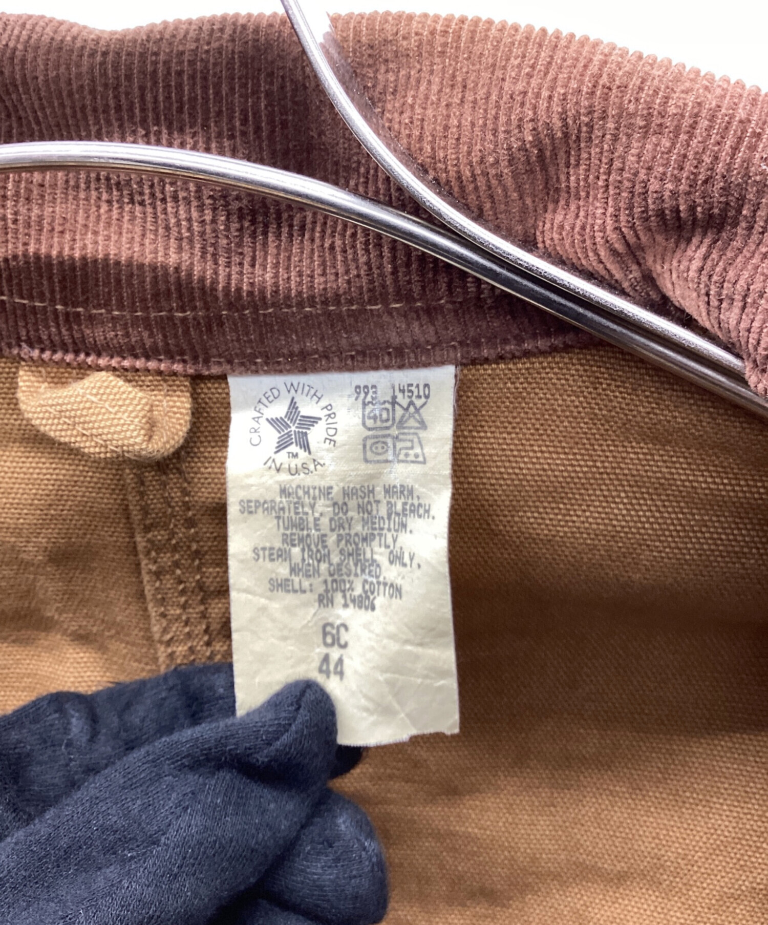 中古・古着通販】CarHartt (カーハート) カバーオール ブラウン サイズ 中古・古着通販】CarHartt (カーハート) カバーオール ブラウン サイズ