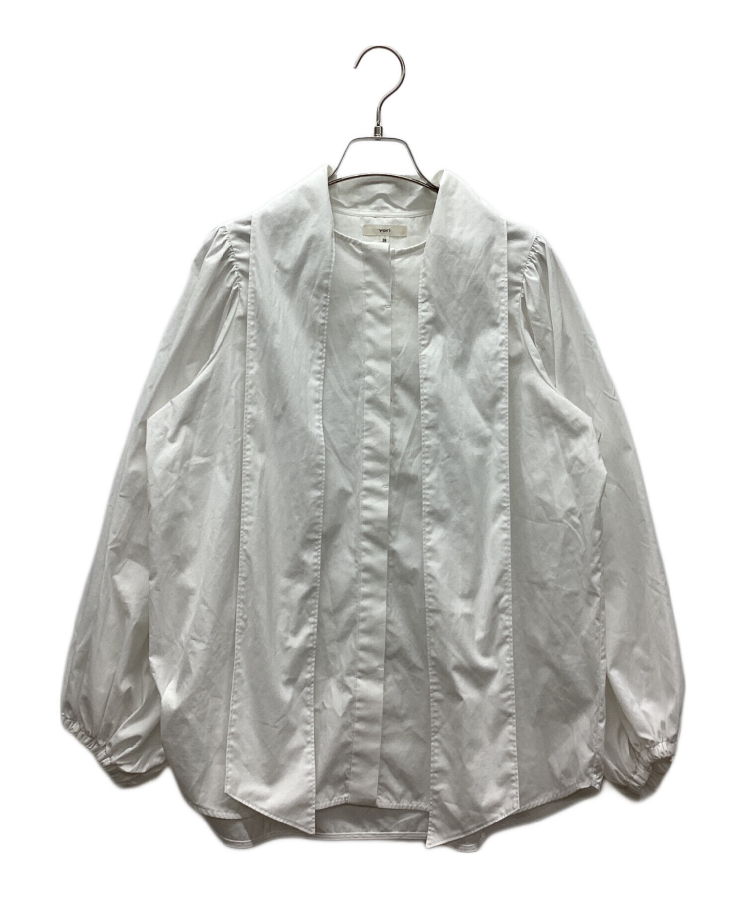 中古・古着通販】YORI (ヨリ) ビッグリボンパフスリーブブラウス