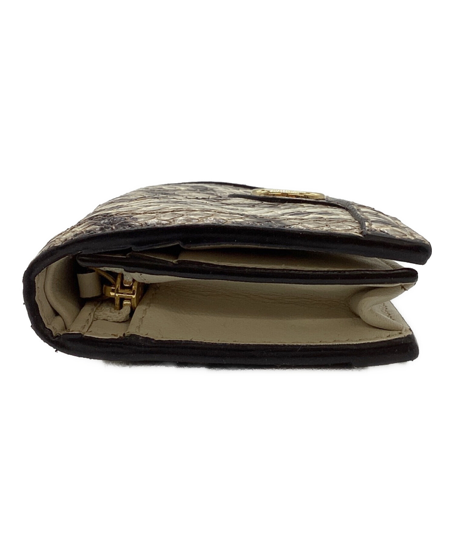 GUCCI GGマーモント　コンパクト財布　ベージュ GUCCI】グッチ ダブルG バイカラー スモール ウォレット 598587 GG