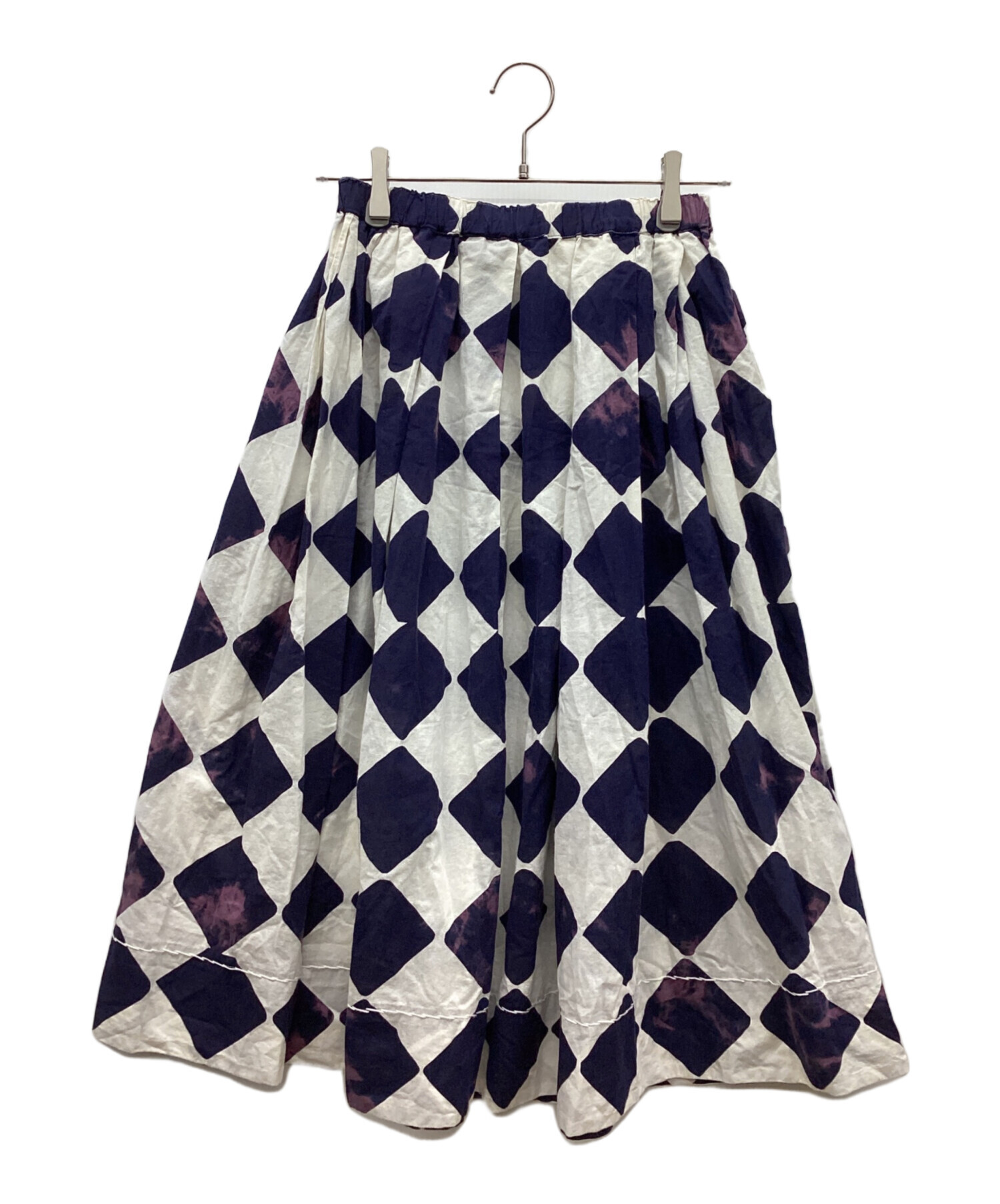 希少☆COMME des GARCONSコムコム ダイヤチェック ひざ丈スカート 中古・古着通販】COMME des GARCONS (コムデギャルソン) ブリーチ