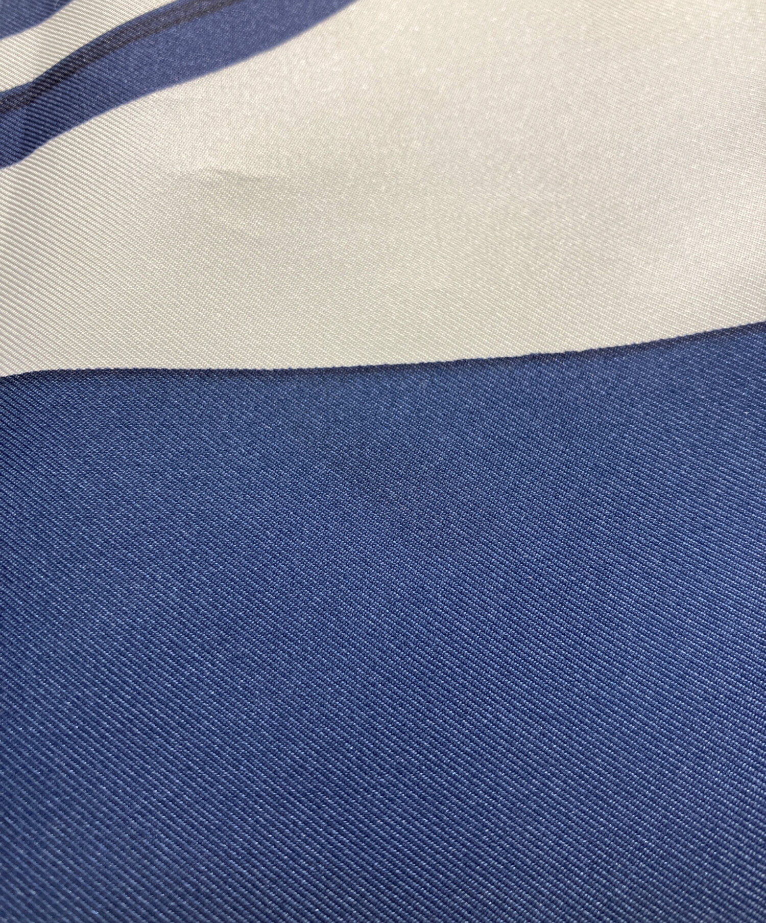 中古・古着通販】HERMES (エルメス) シルクスカーフ ネイビー