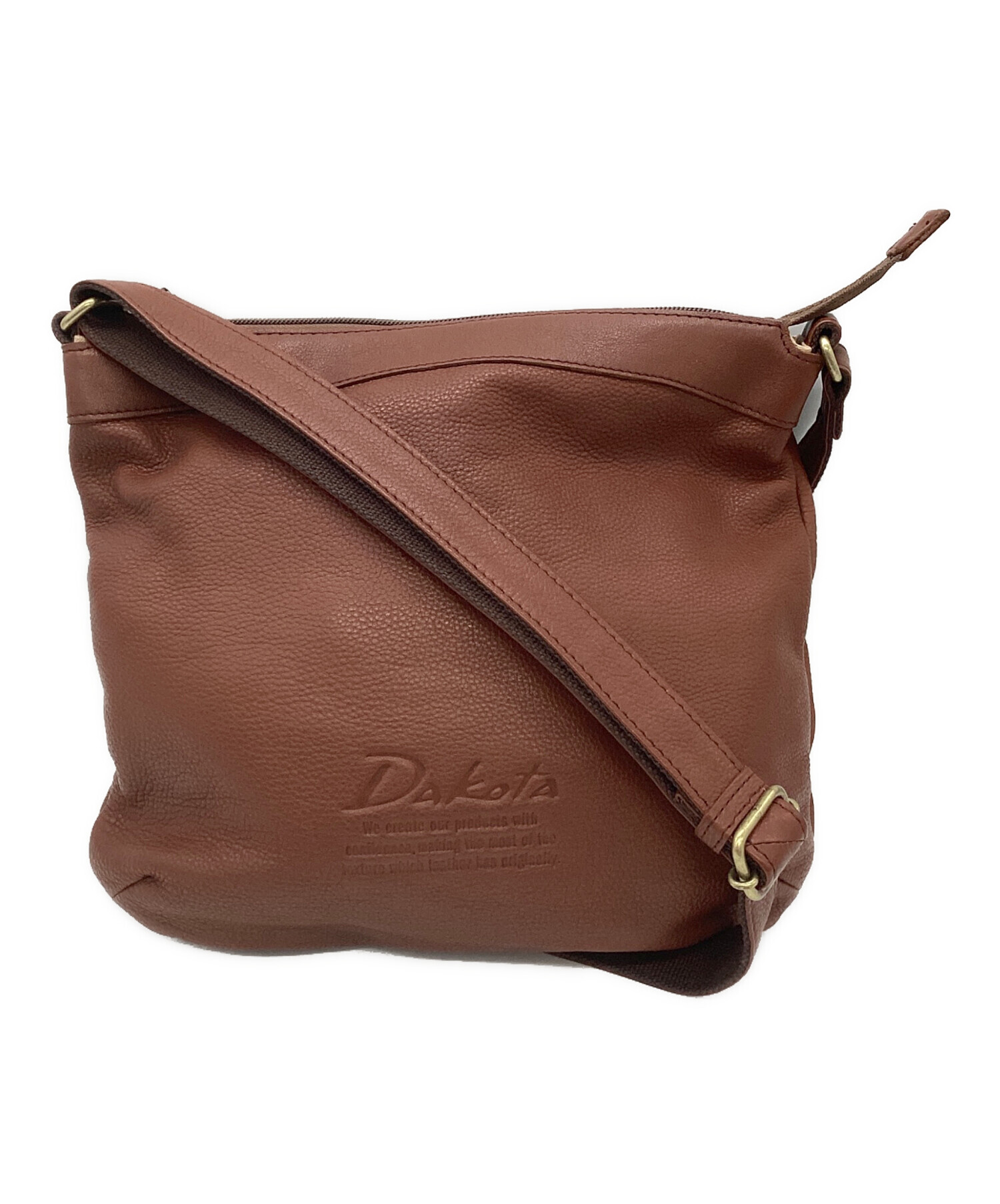 ダコタDakota　ブラウンレザーショルダーバッグ　未使用 楽天市場】Dakota ダコタ ショルダーバッグ 2WAY レザー ダーク