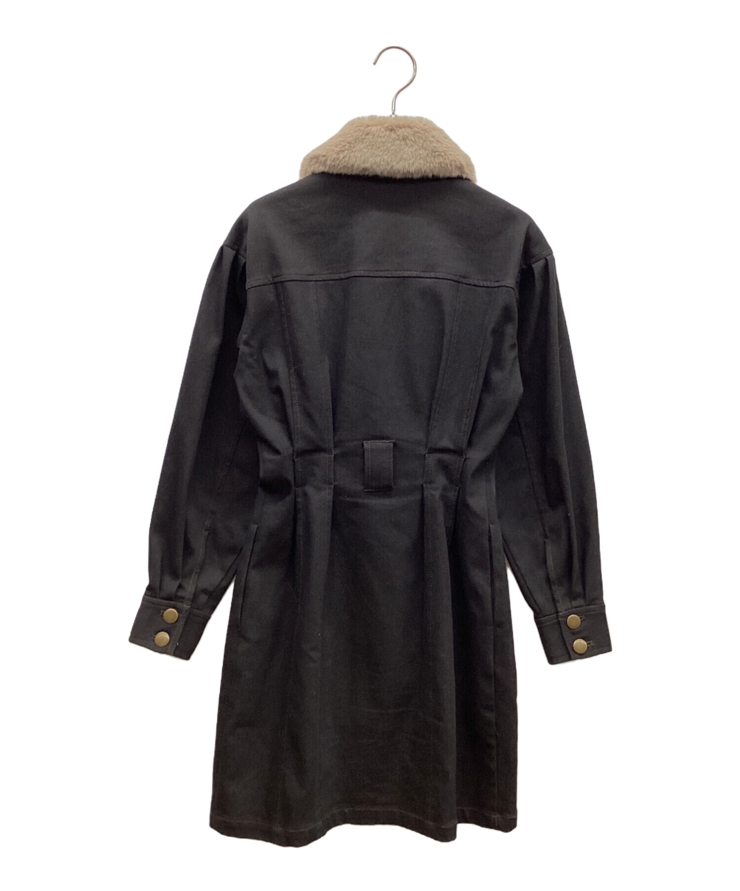 中古・古着通販】HER LIP TO (ハーリップトゥ) ファー付きコート