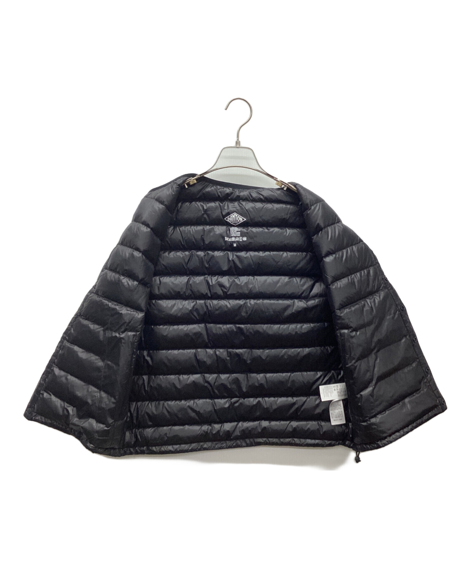 中古 DANTON ブラック インナー ダウン ベスト 38 中古・古着通販】DANTON (ダントン) インナーダウンベスト ブラック