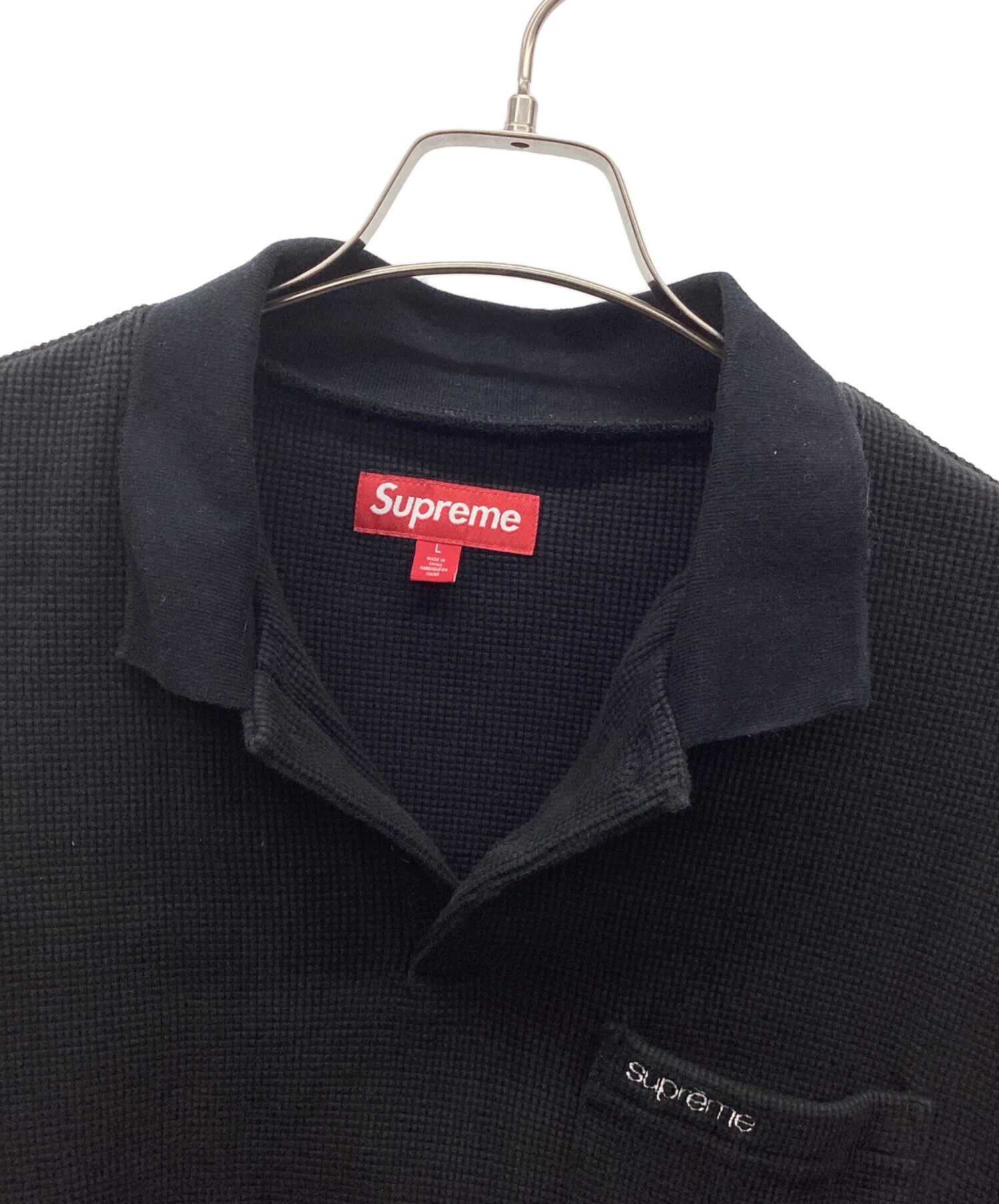 中古・古着通販】SUPREME (シュプリーム) THERMAL L/S POLO SHIRT 