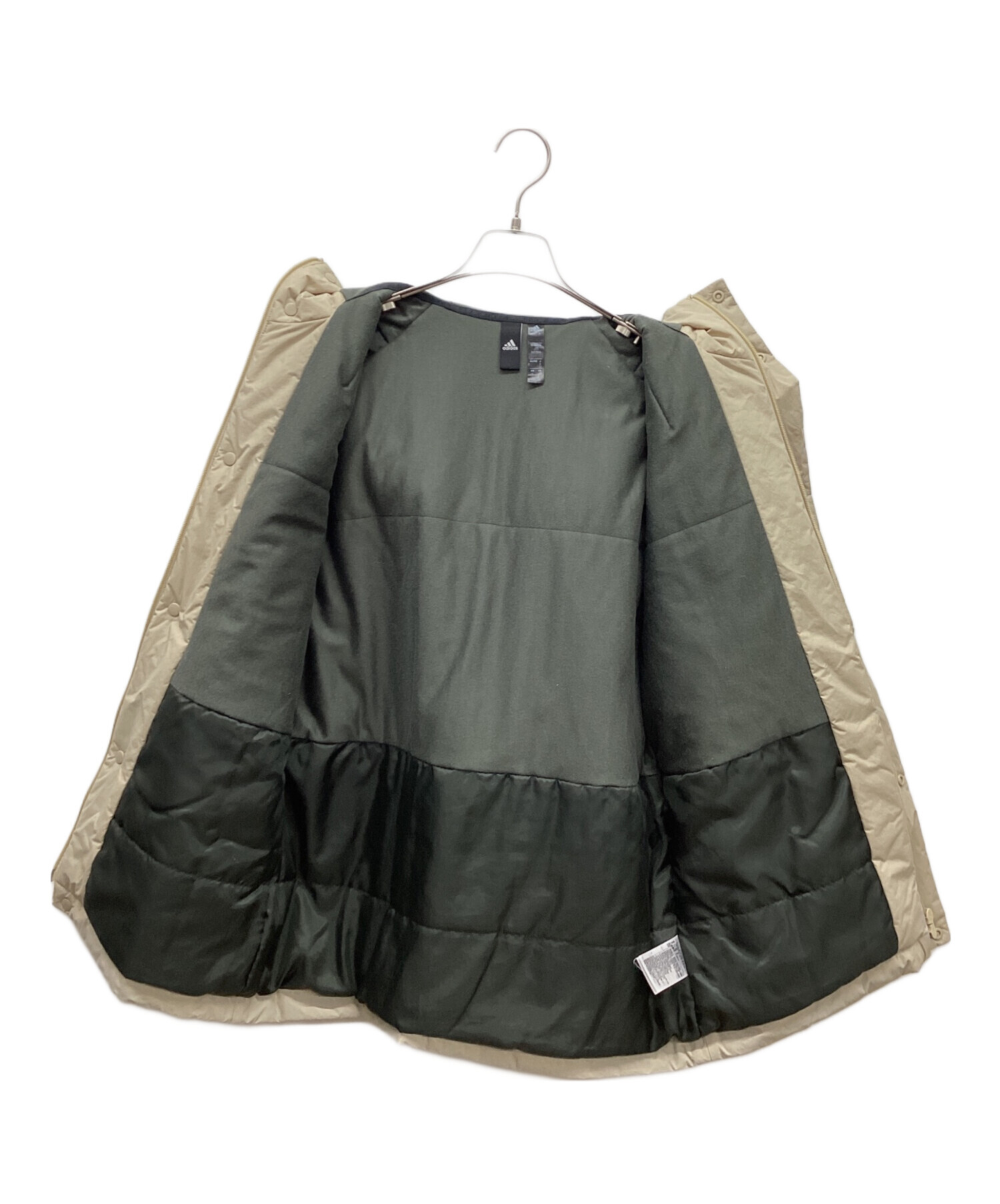中古・古着通販】adidas (アディダス) ナイロンジャケット ベージュ 