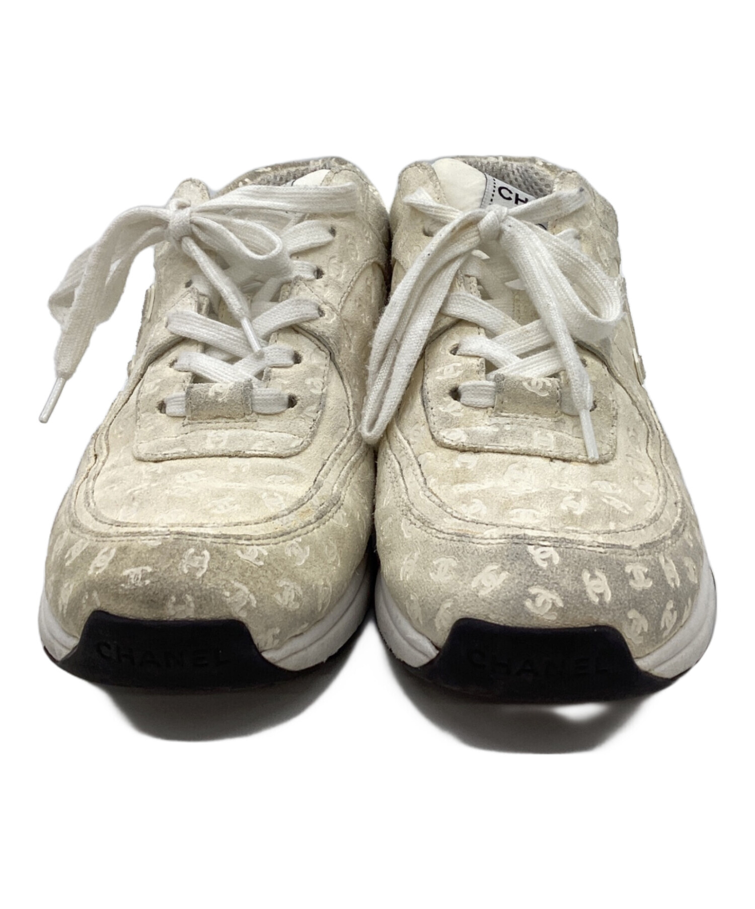 中古・古着通販】CHANEL (シャネル) ローカットスニーカー アイボリー