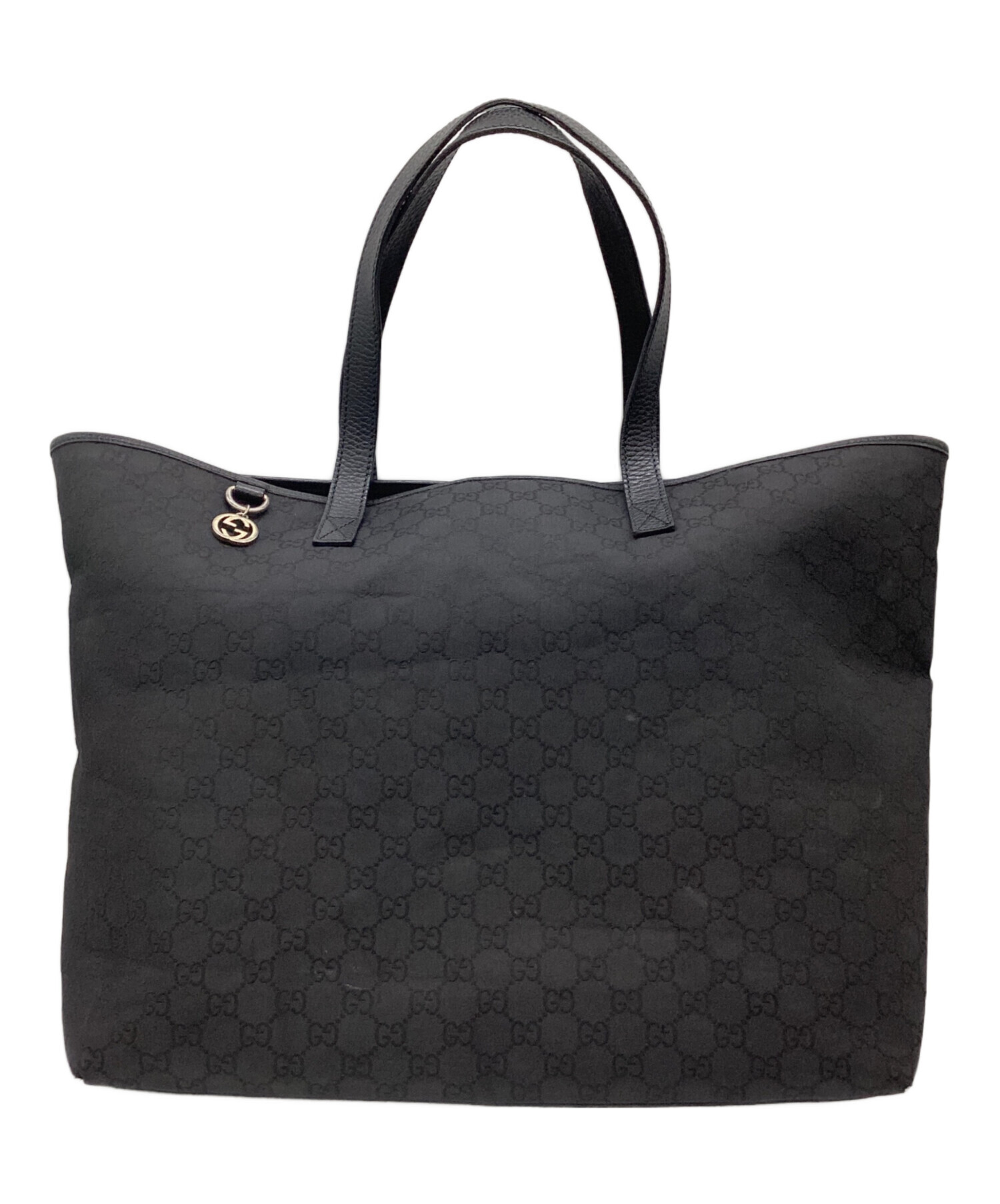 中古・古着通販】GUCCI (グッチ) GGキャンバストートバッグ ブラック