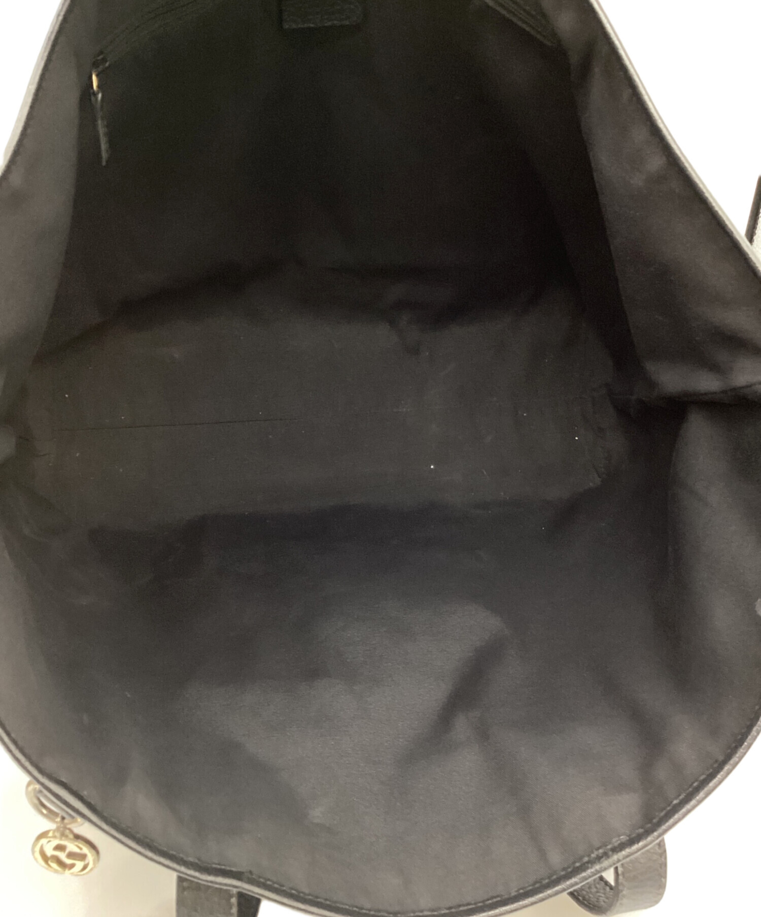 中古・古着通販】GUCCI (グッチ) GGキャンバストートバッグ ブラック