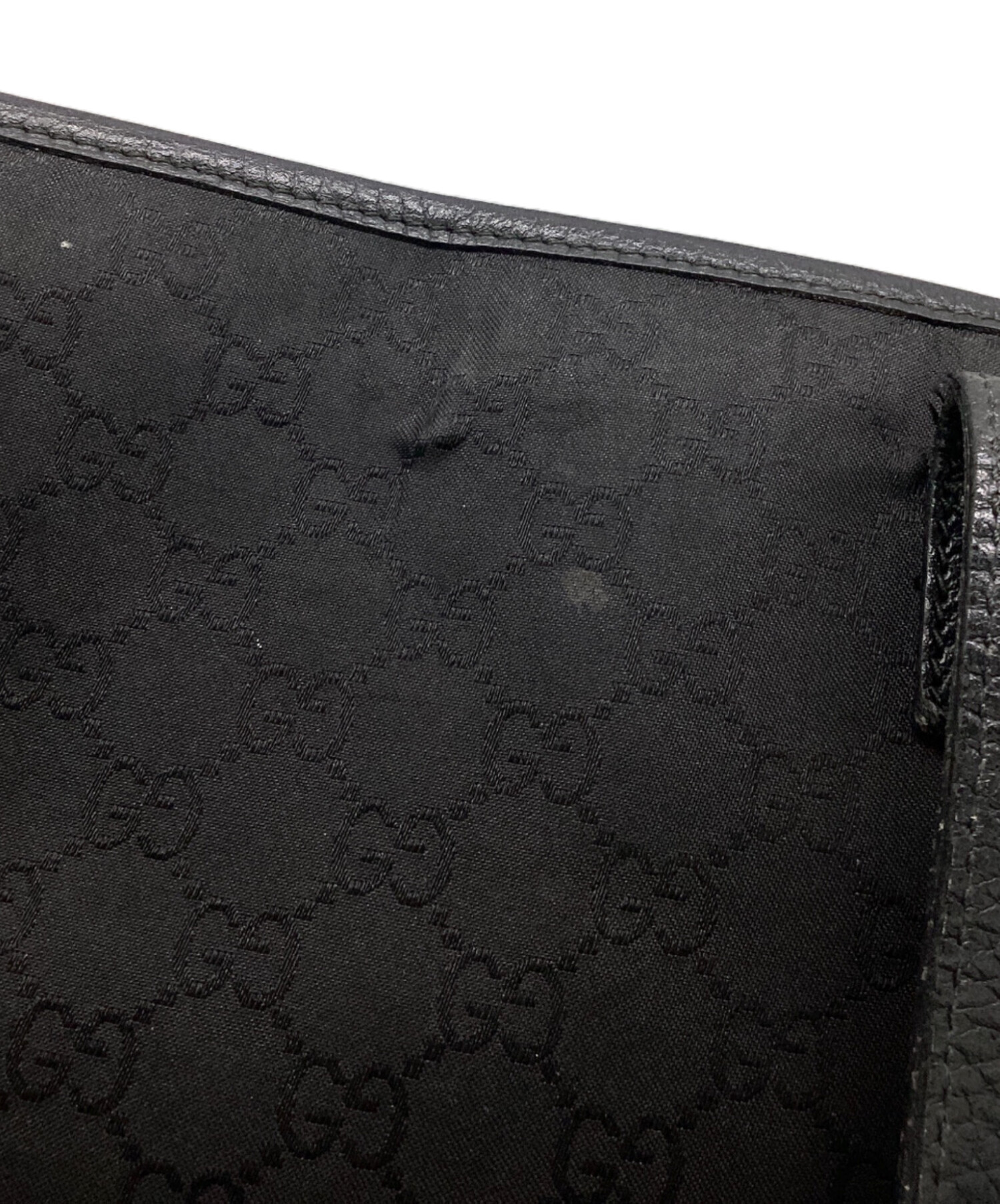 中古・古着通販】GUCCI (グッチ) GGキャンバストートバッグ ブラック