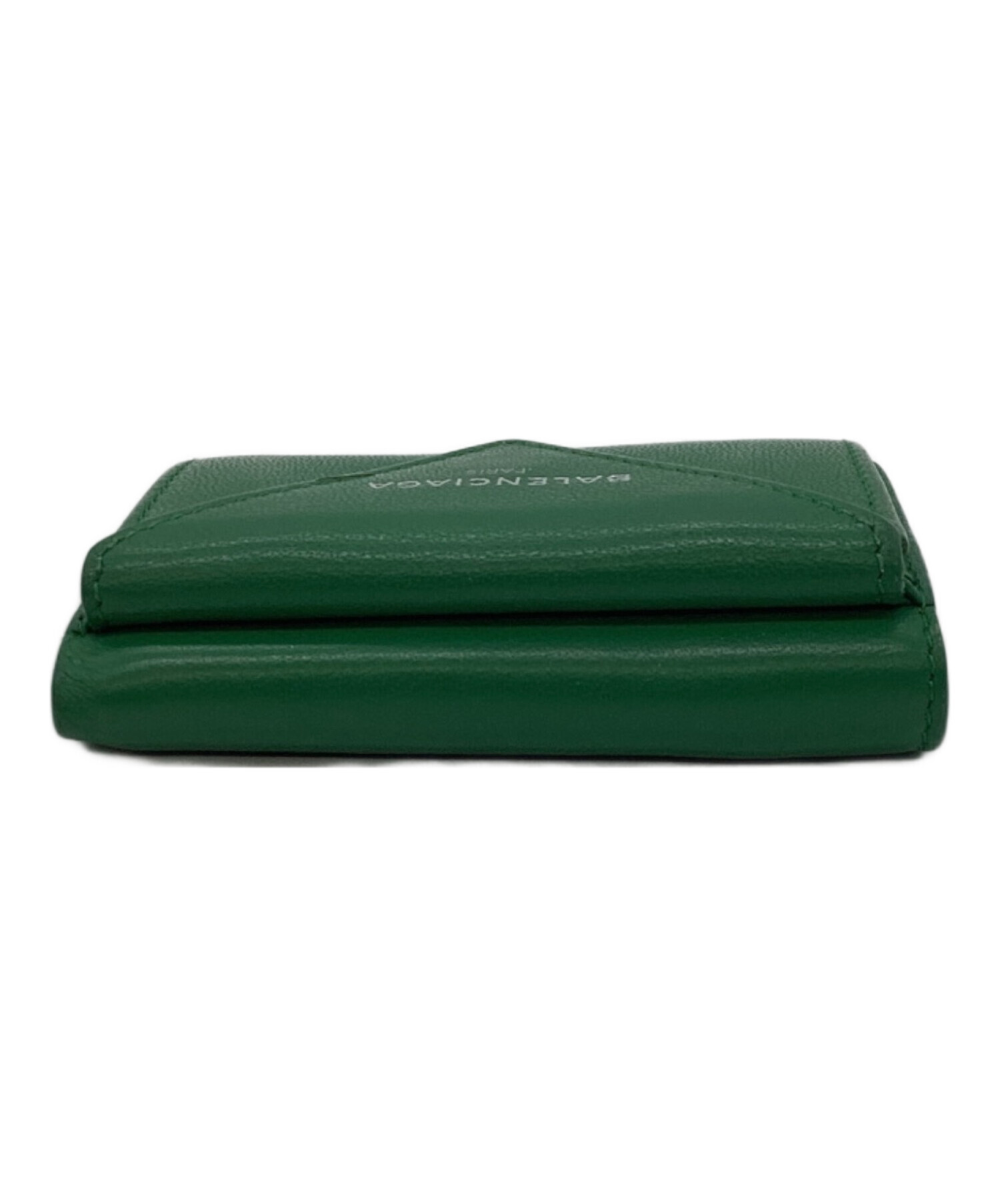 中古・古着通販】BALENCIAGA (バレンシアガ) 3つ折り財布 グリーン 