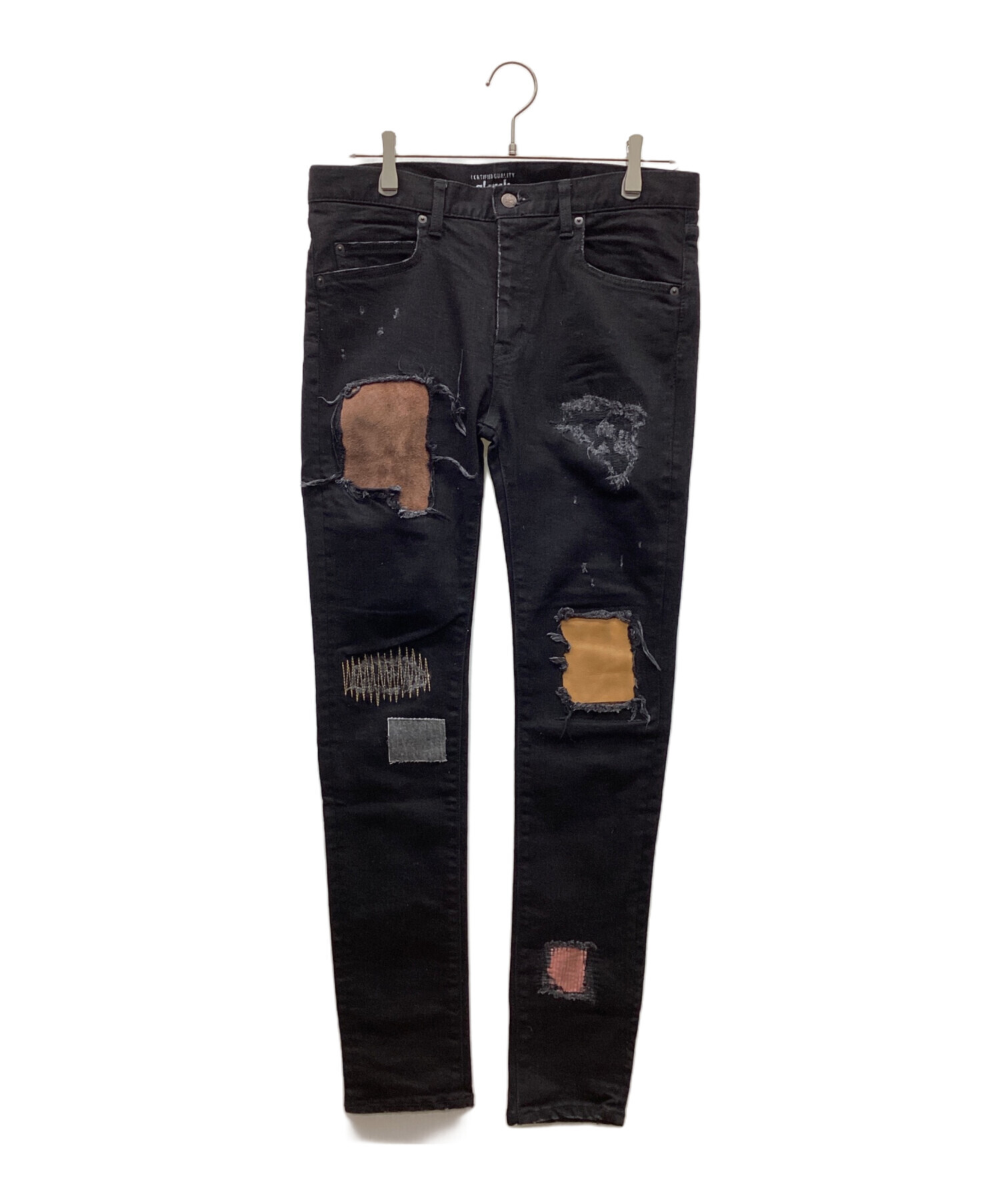 中古・古着通販】glamb (グラム) Nomad skinny denim ブラック