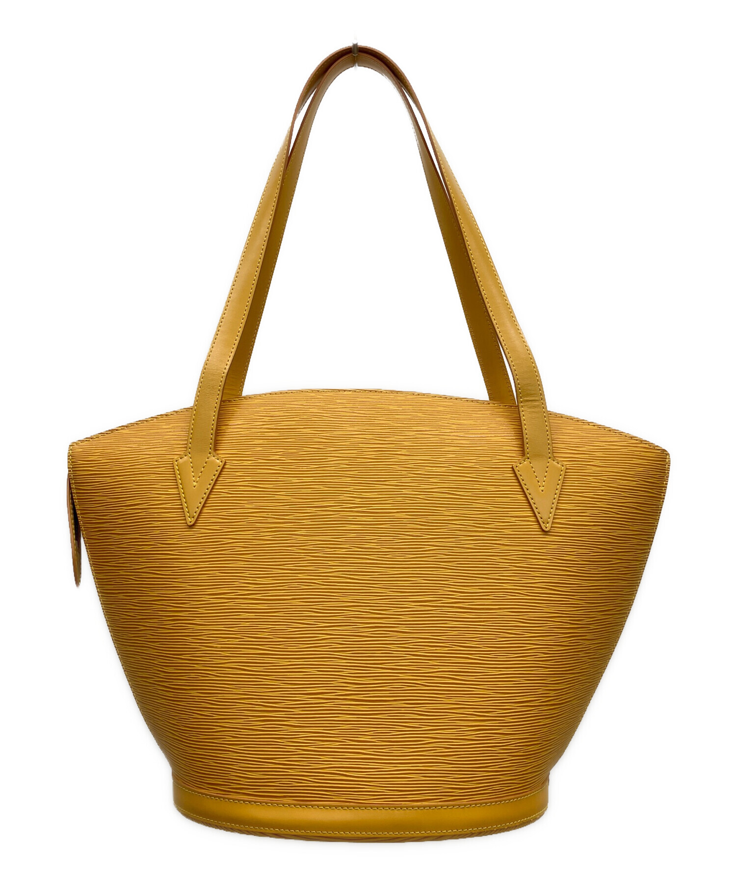Louis Vuitton イエローレザートートバッグ 中古・古着通販】LOUIS VUITTON (ルイ ヴィトン) トートバッグ