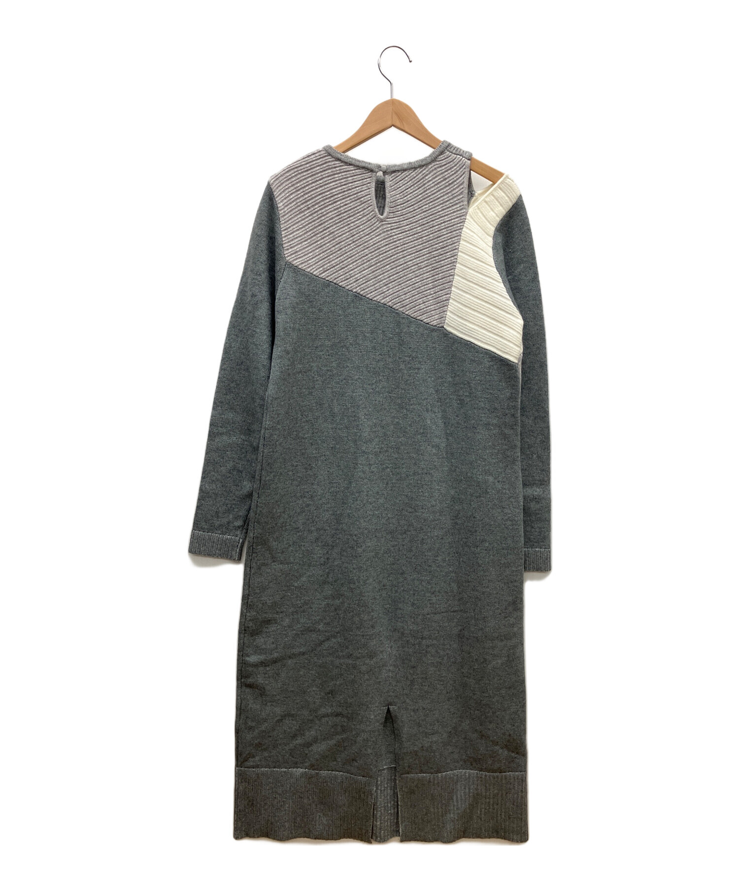 willfully ワンピース　グレー 中古・古着通販】willfully (ウィルフリー) ニットワンピース グレー